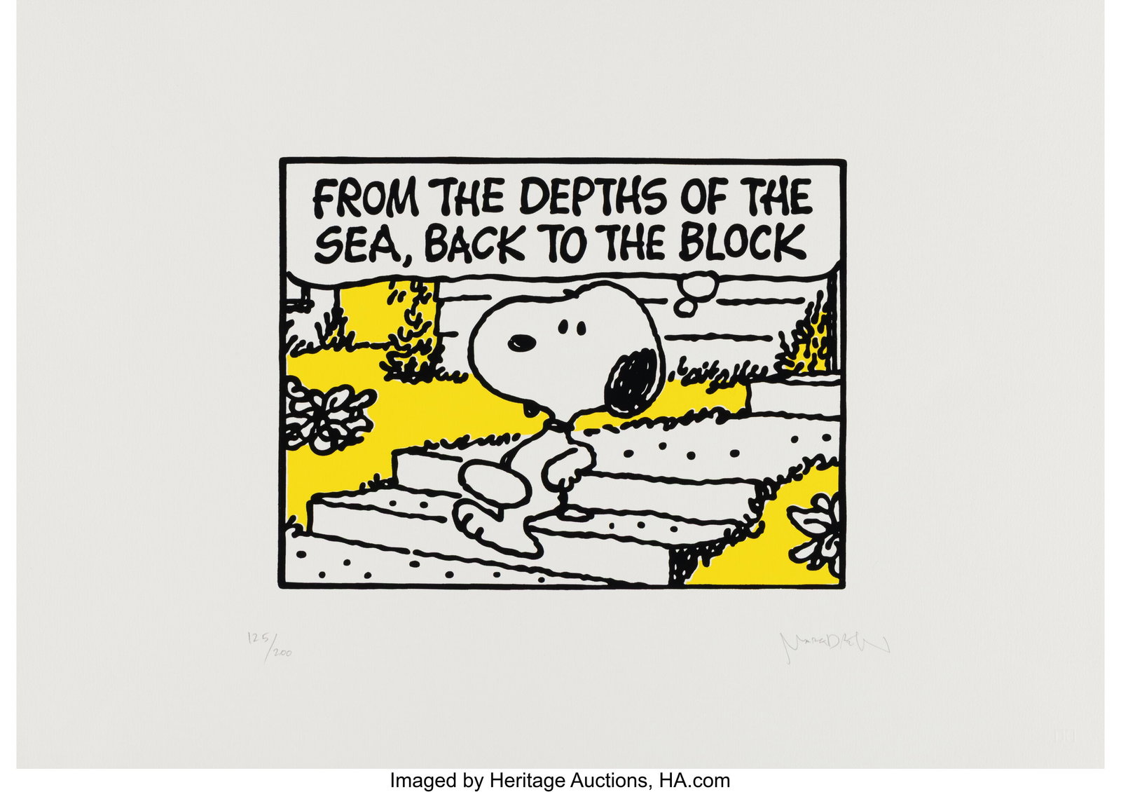 Mark Drew (b. 1978) From the Depths of the Sea, : Mark Drew (b. 1978) From the Depths of the Sea, 2026 Screenprint in colors on Fine Art paper 11-3/4 x 16 inches (29.7 x 40.6 cm) (sheet) Ed