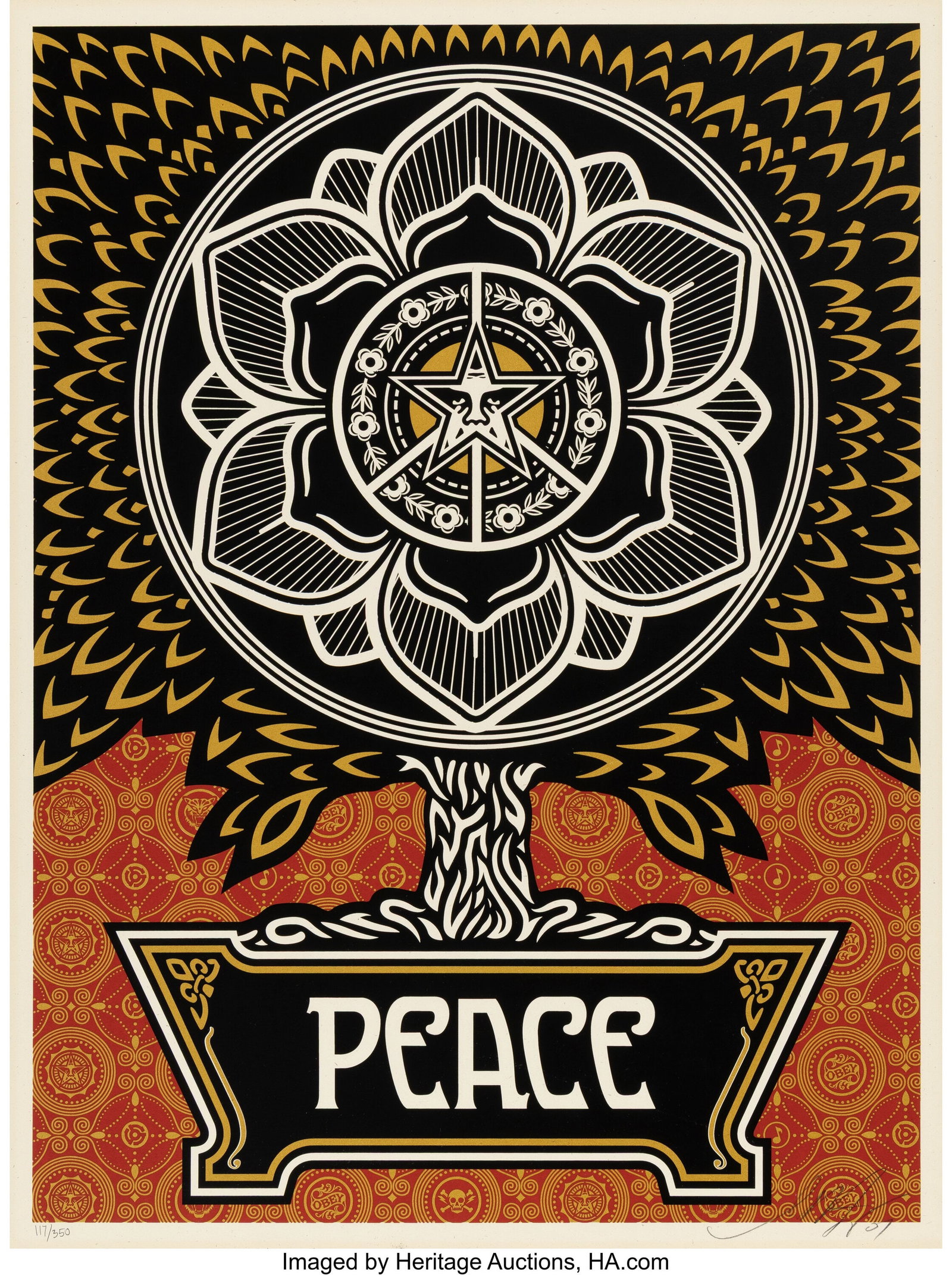 Shepard Fairey (b. 1970) Peace Tree, 2007 Screen (1 of 1)