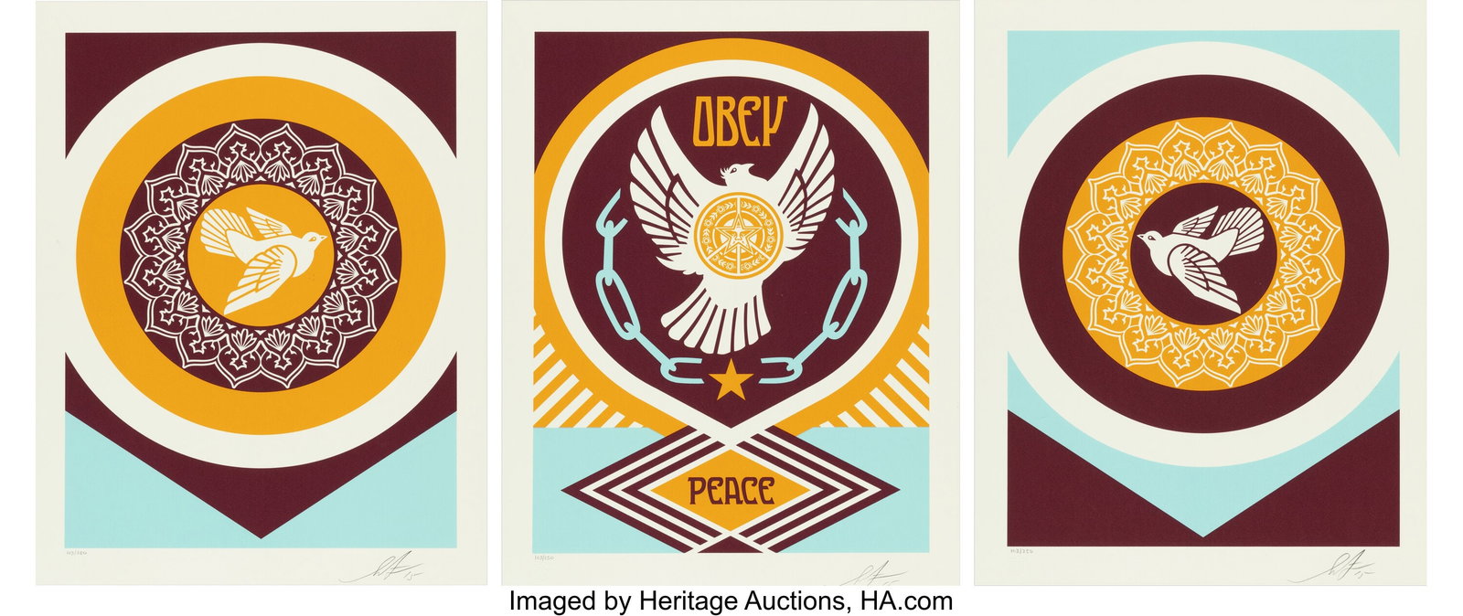 Shepard Fairey (b. 1970) Obey Peace Series 2 (th (1 of 4)