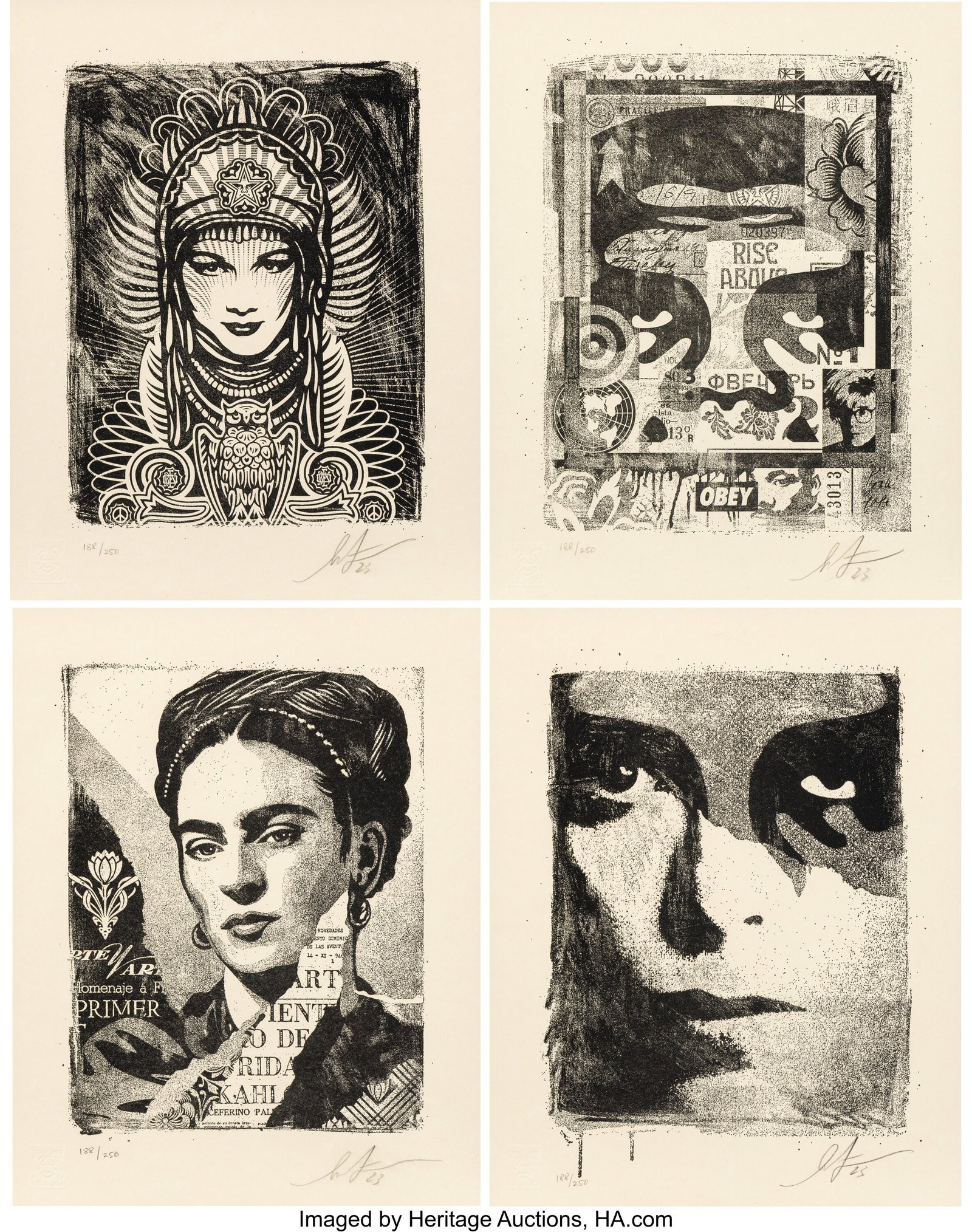Shepard Fairey (b. 1970) A Cracked Icon Letterpr (1 of 6)