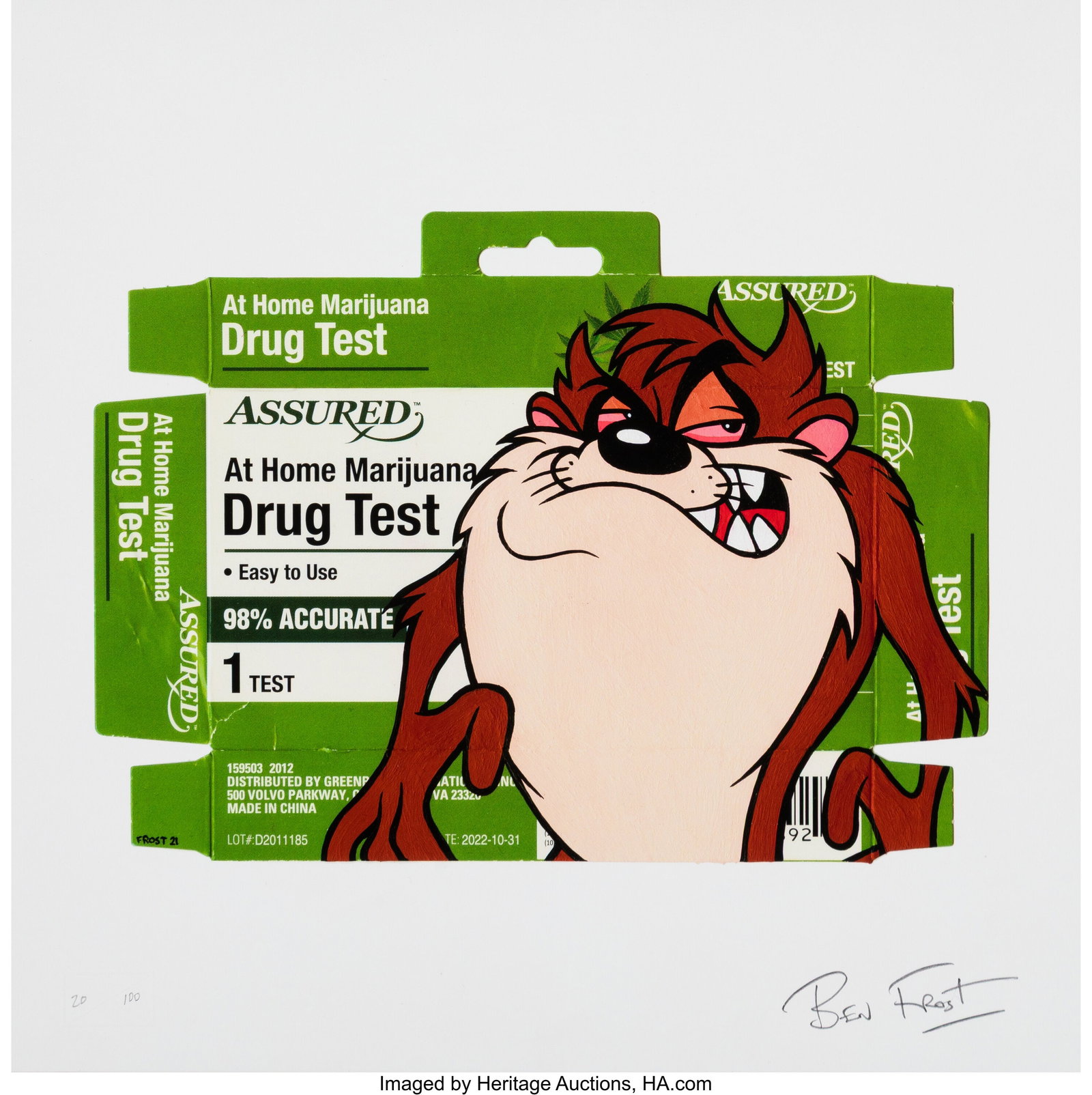 Ben Frost (b. 1975) Dab Devil, 2021 Archival pig (1 of 1)