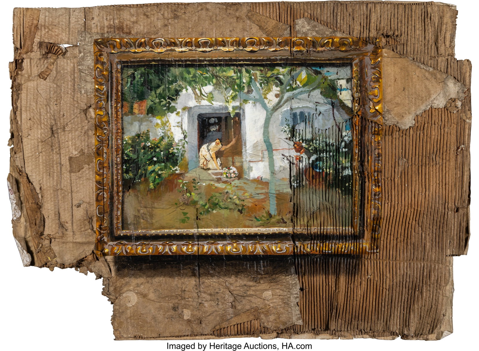 Julio Anaya Cabanding (b. 1987) Ignacio Pinazo-L: Julio Anaya Cabanding (b. 1987) Ignacio Pinazo-Los Mayos, 2019 Acrylic on cardboard 29 x 38-3/4 inches (73.7 x 98.4 cm) Signed on the reverse: 