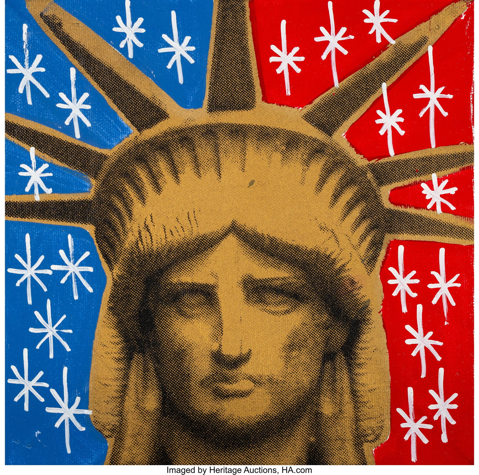 Steve Kaufman (1960-2010) Statue of Liberty Head (1 of 3)
