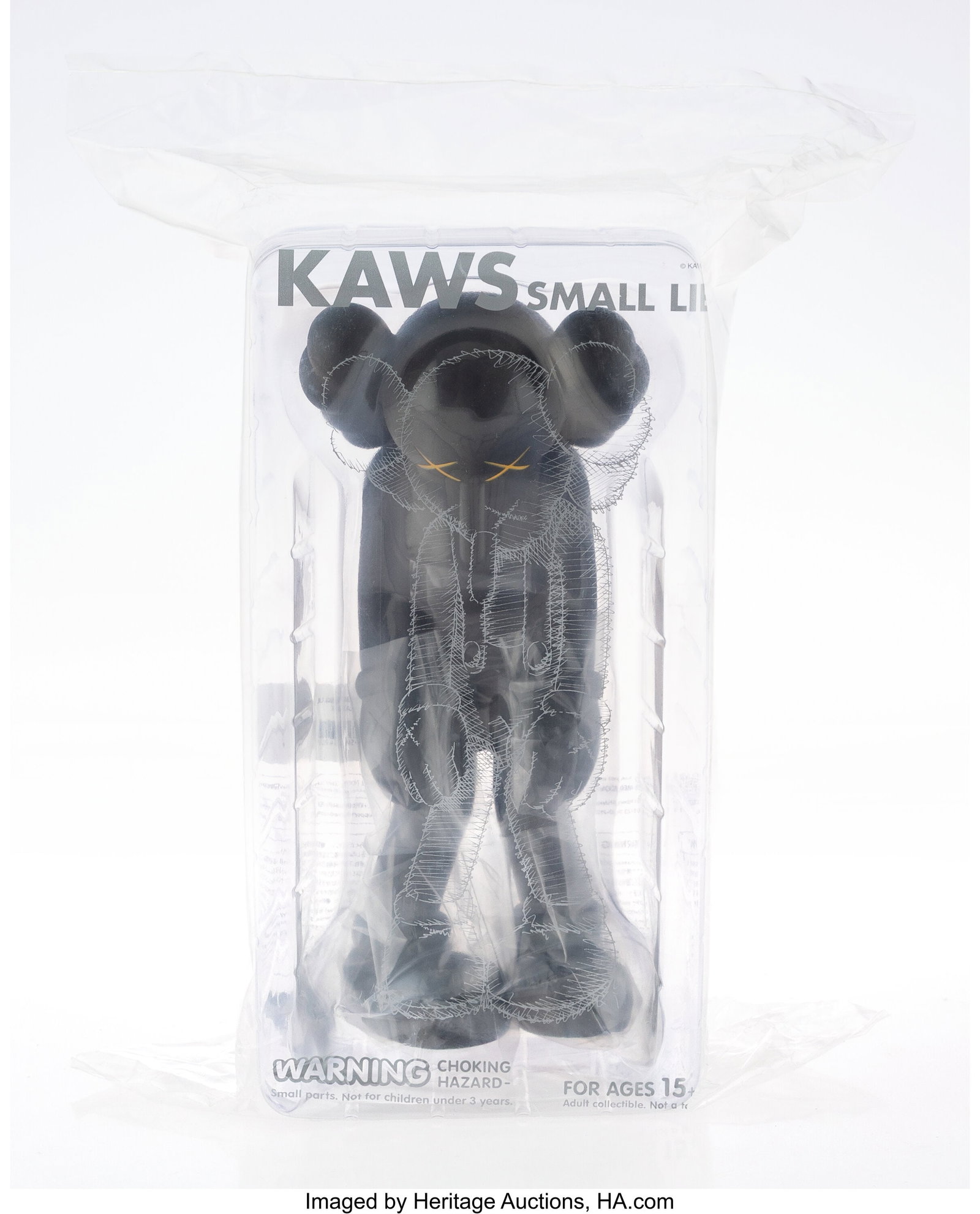 KAWS (b. 1974) Small Lie (Black), 2016 Painted c (1 of 3)