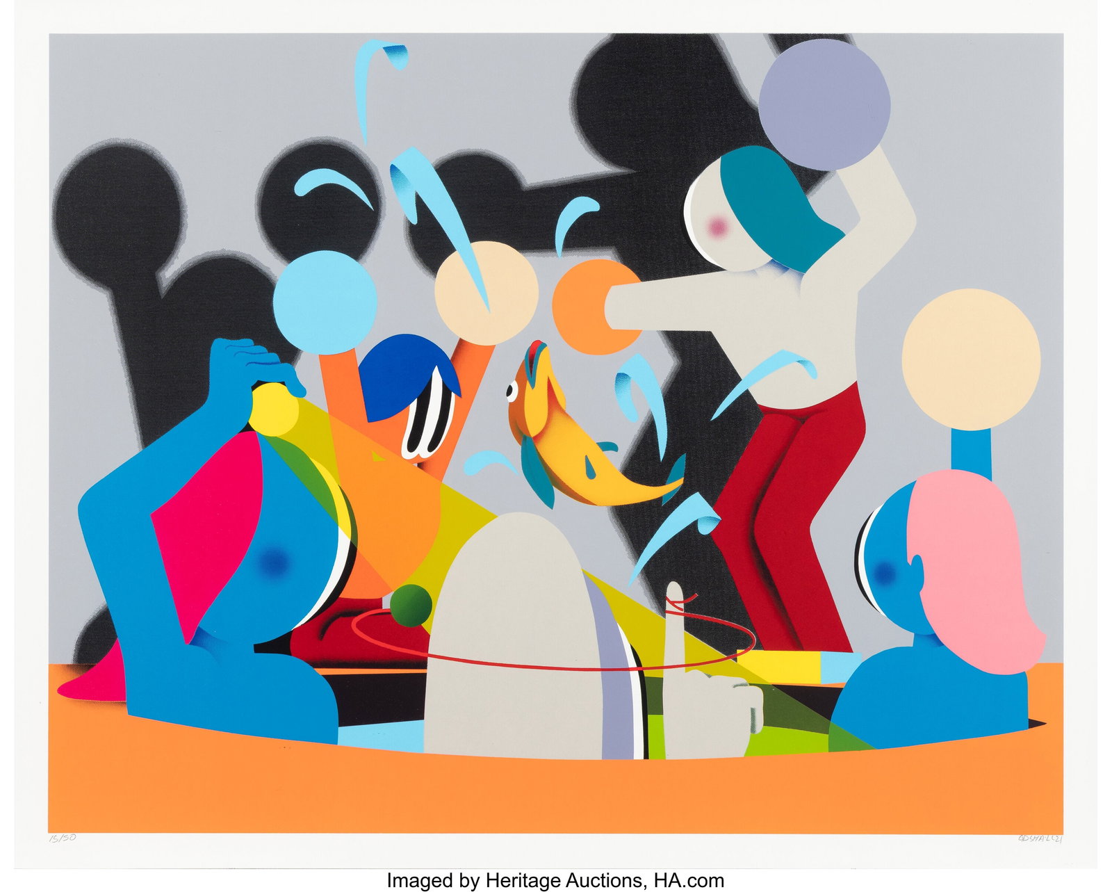 Gosha Levochkin (b. 1986) Push Start To Continue: Gosha Levochkin (b. 1986) Push Start To Continue, 2017 Screenprint in colors on Coventry Rag paper 24 x 30 inches (61.0 x 76.2 cm) (sheet) Ed&p