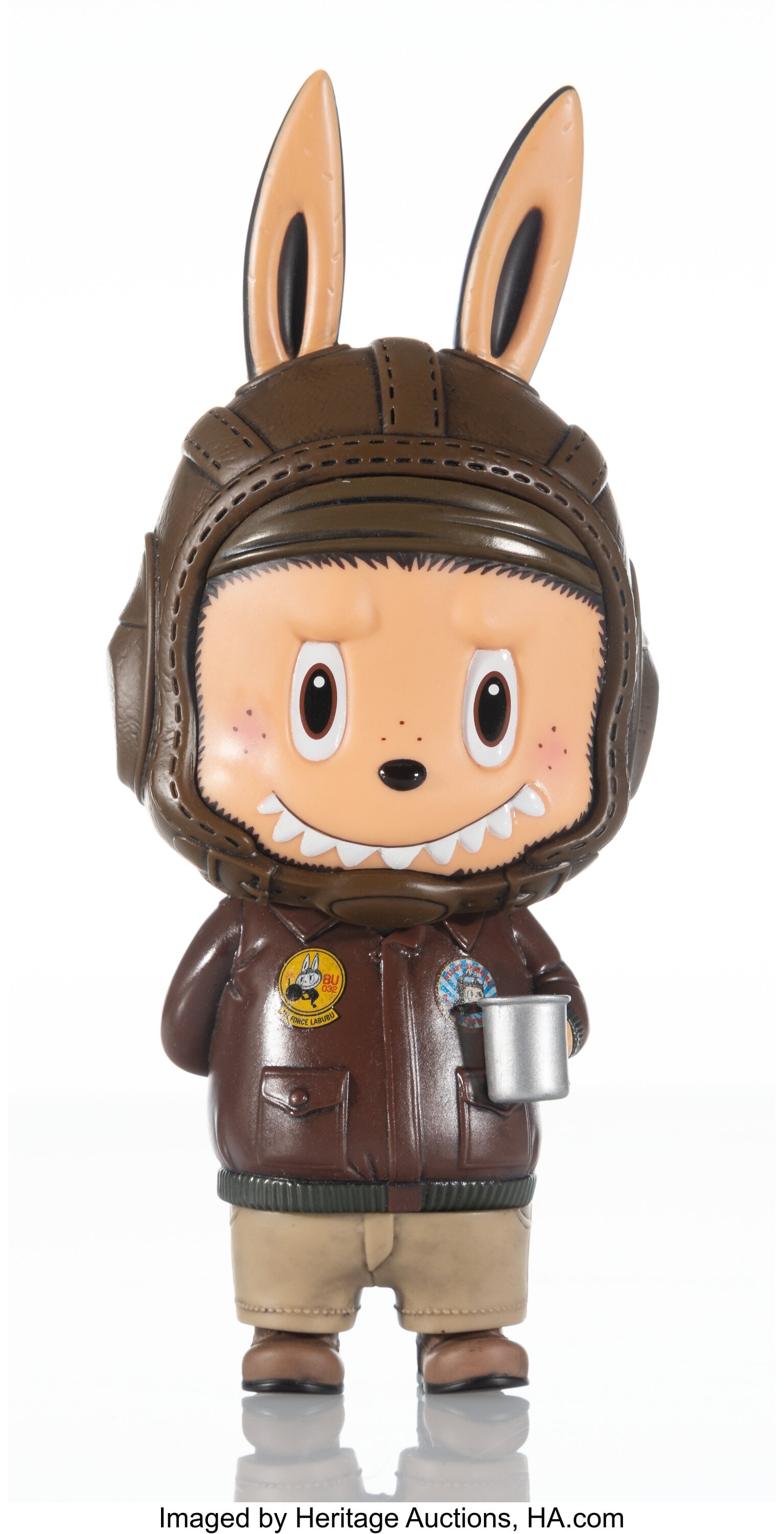 Kow Yokoyama X Kasing Lung Labubu Colonel, 2022 : Kow Yokoyama X Kasing Lung Labubu Colonel, 2022 Painted cast resin 7 x 3 x 3 inches (17.8 x 7.6 x 7.6 cm) Edition of 200 Stamped on the reverse Produced by How2Wor