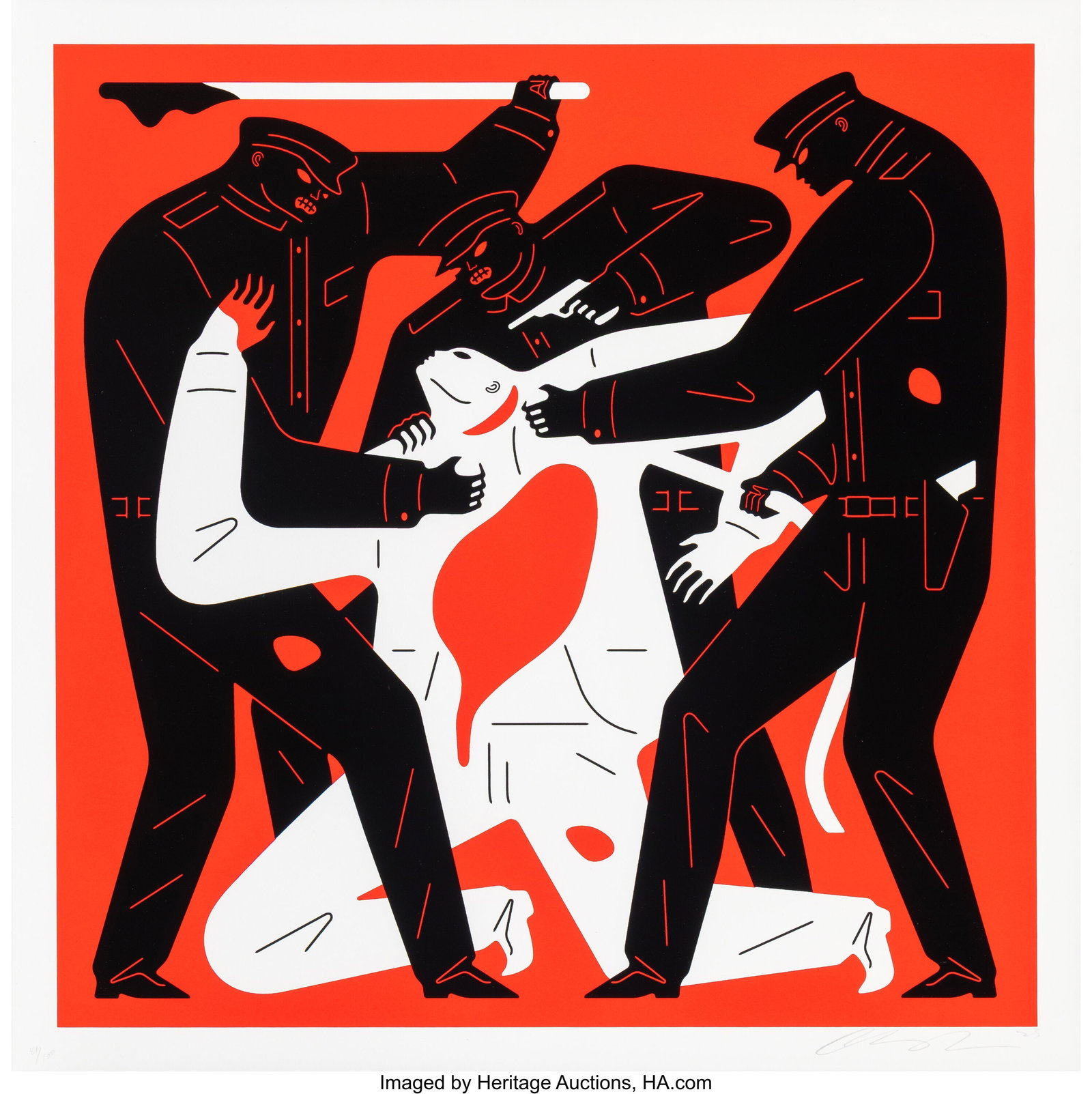 Cleon Peterson (b. 1973) Wake from your Sleep, 2: Cleon Peterson (b. 1973) Wake from your Sleep, 2023 Screenprint in color on wove paper 24 x 24 inches (61.0 x 61.0 cm) (sheet) Ed. 81&so