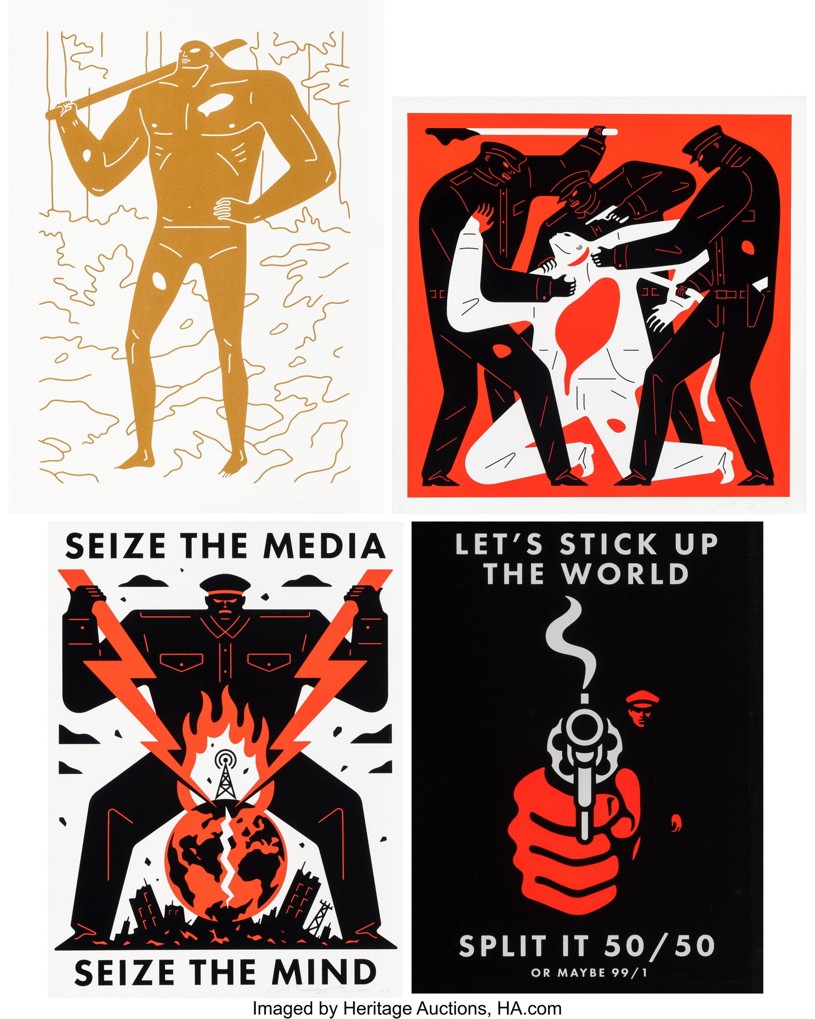 Cleon Peterson (b. 1973) Man in the Forrest (Gol (1 of 6)