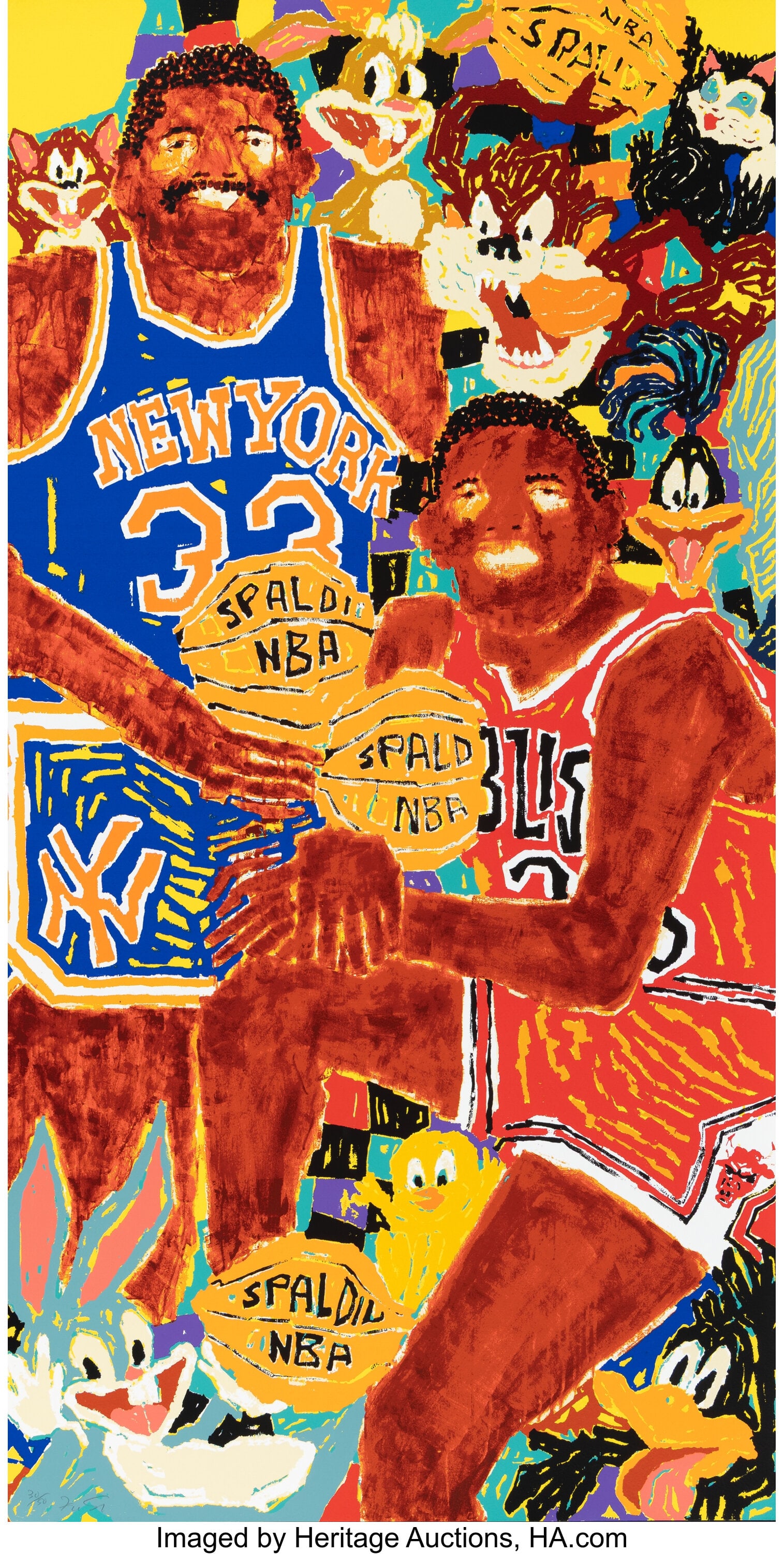 Koichi Sato (b. 1974) Space Drunk Screenprint in: Koichi Sato (b. 1974) Space Drunk Screenprint in colors on wove paper 39-1/2 x 20 inches (100.3 x 50.8 cm) (sheet) Ed. 30/50 Signed an