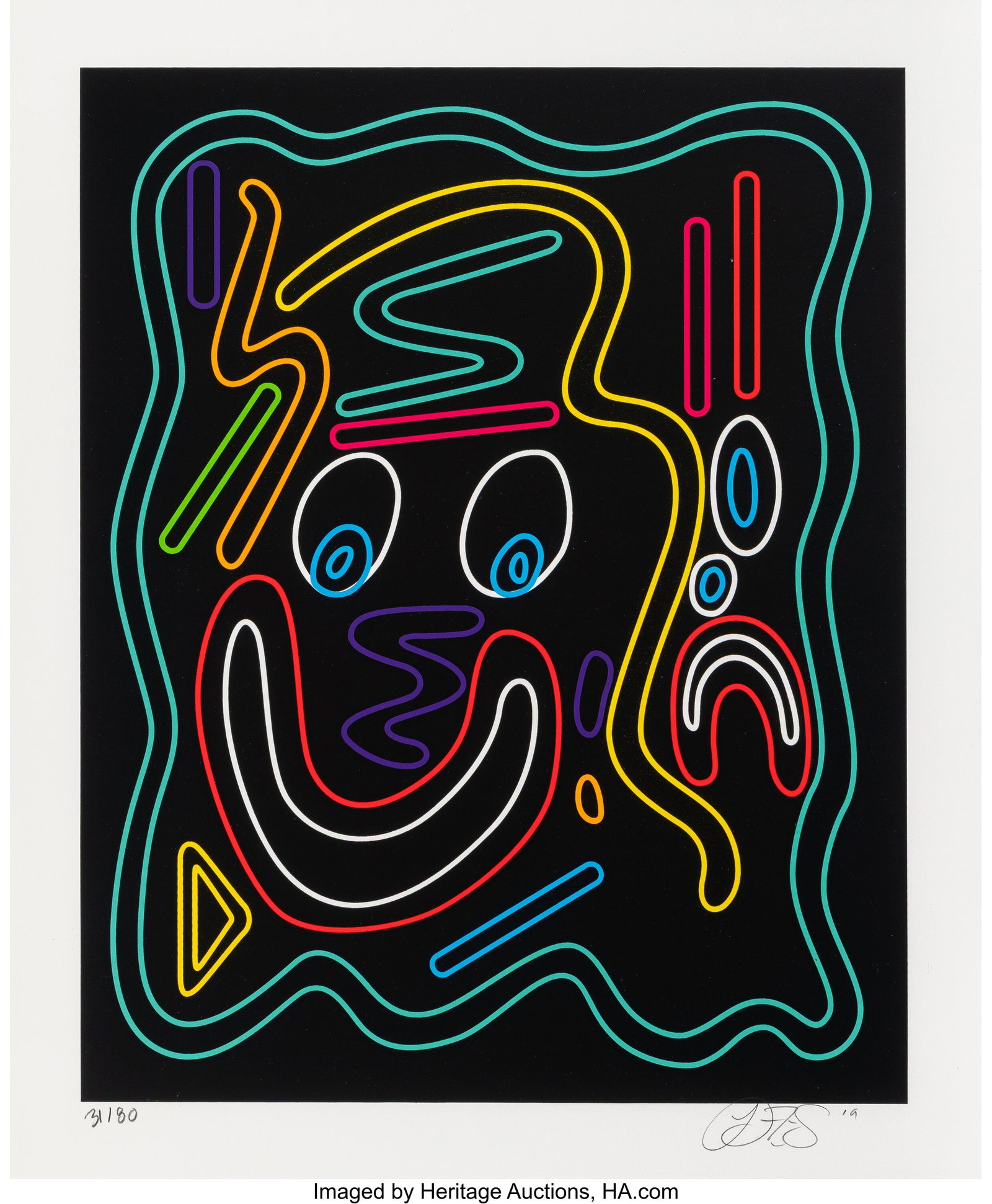Devin Troy Strother (b. 1986) Midnight Colour Po: Devin Troy Strother (b. 1986) Midnight Colour Portraits, 2019 Screenprint in colors on Coventry Rag paper 23 x 19 inches (58.4 x 48.3 cm) (sheet&rpa