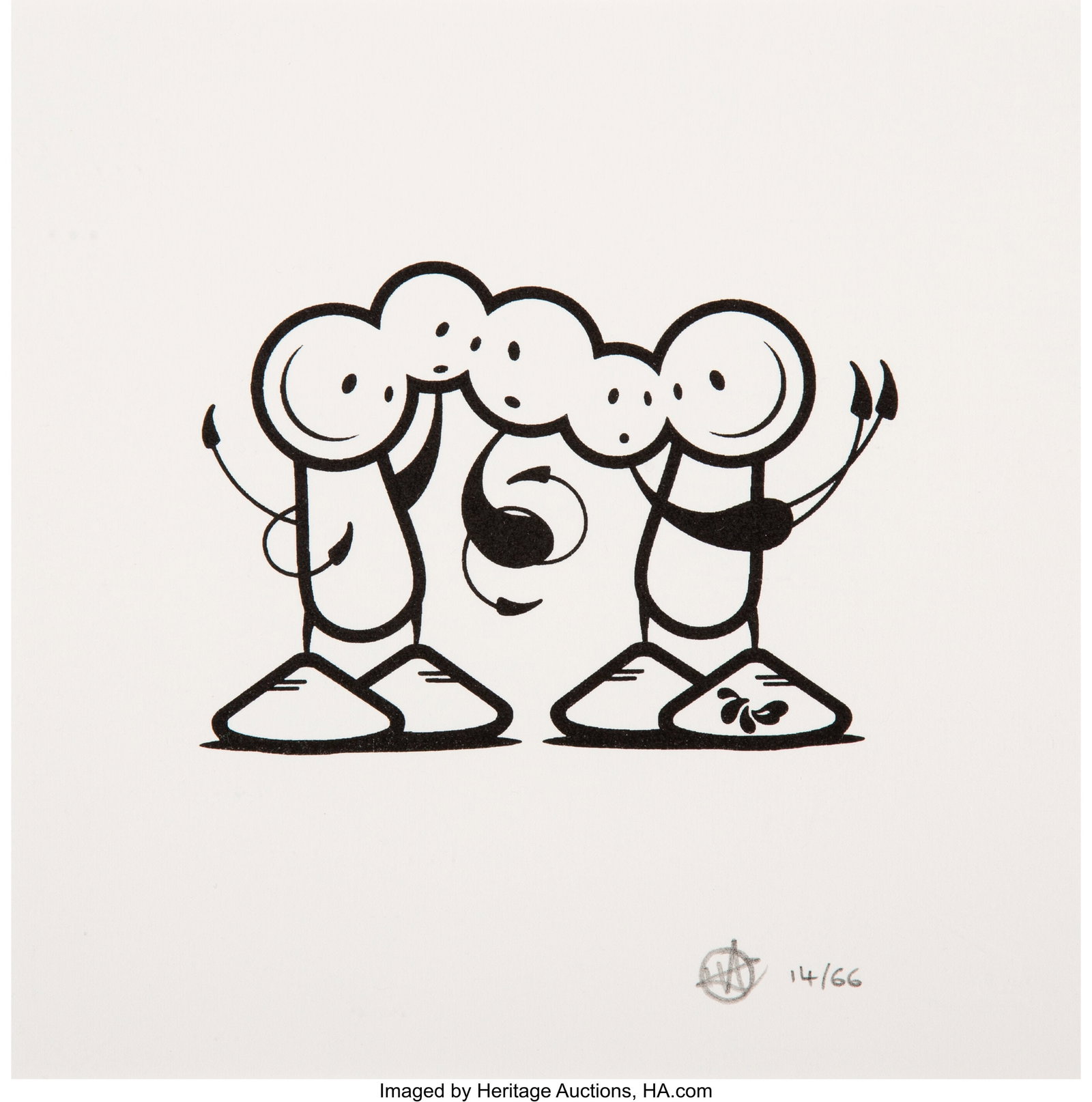 The London Police Something for All the Family, : The London Police Something for All the Family, 2008 Screenprint on wove paper 9 x 9 inches (22.9 x 22.9 cm) (sight) Ed. 14/66 Signed and numbered in