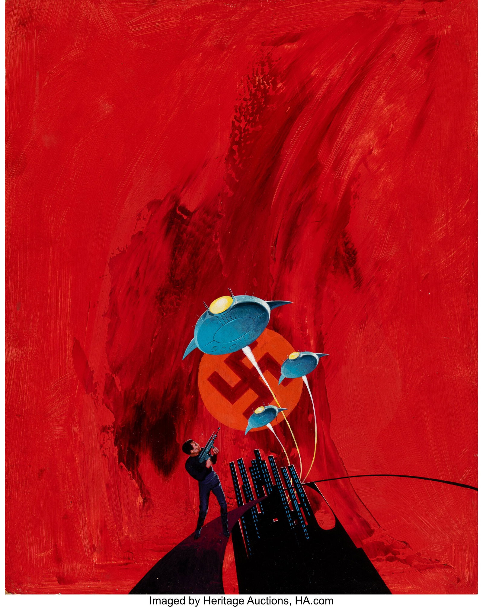 Jack Gaughan (American, 1930-1985) Sideslip pape (1 of 3)