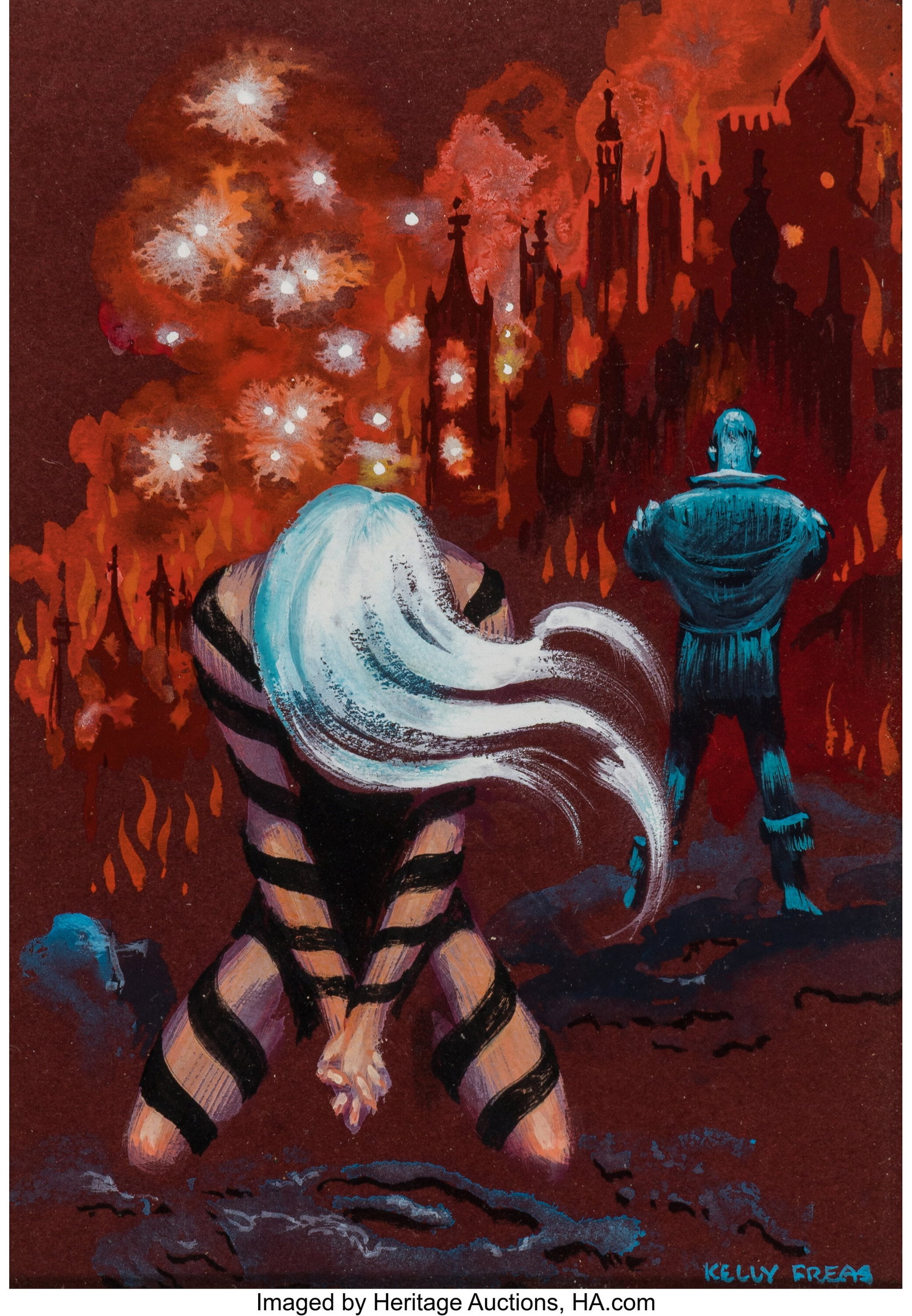 Kelly Freas (American, 1922-2005) The Fall of th (1 of 2)
