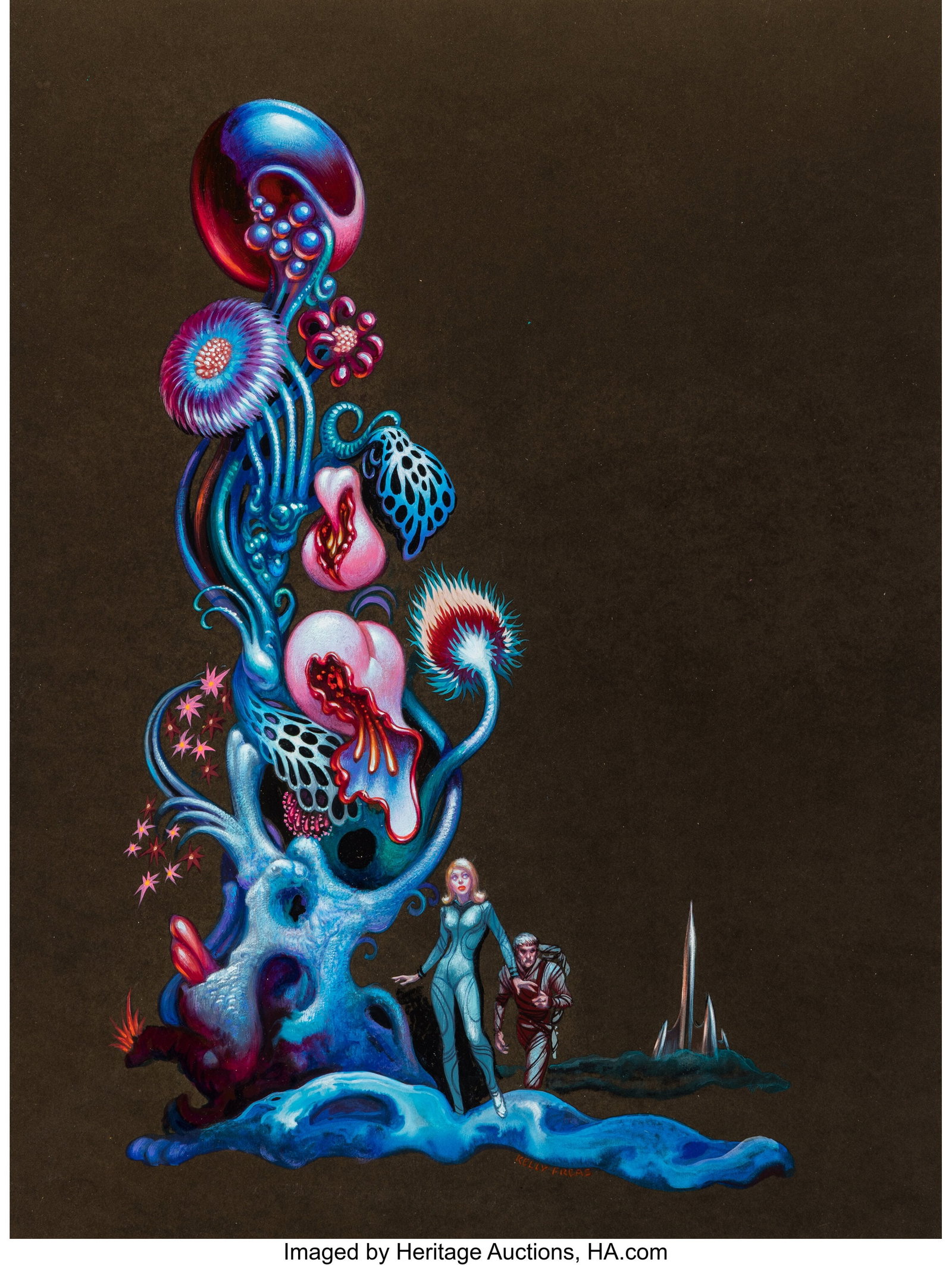 Kelly Freas (American, 1922-2005) Promised Land  (1 of 4)