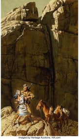18034: American Artist (20th Century) The Captive Witch