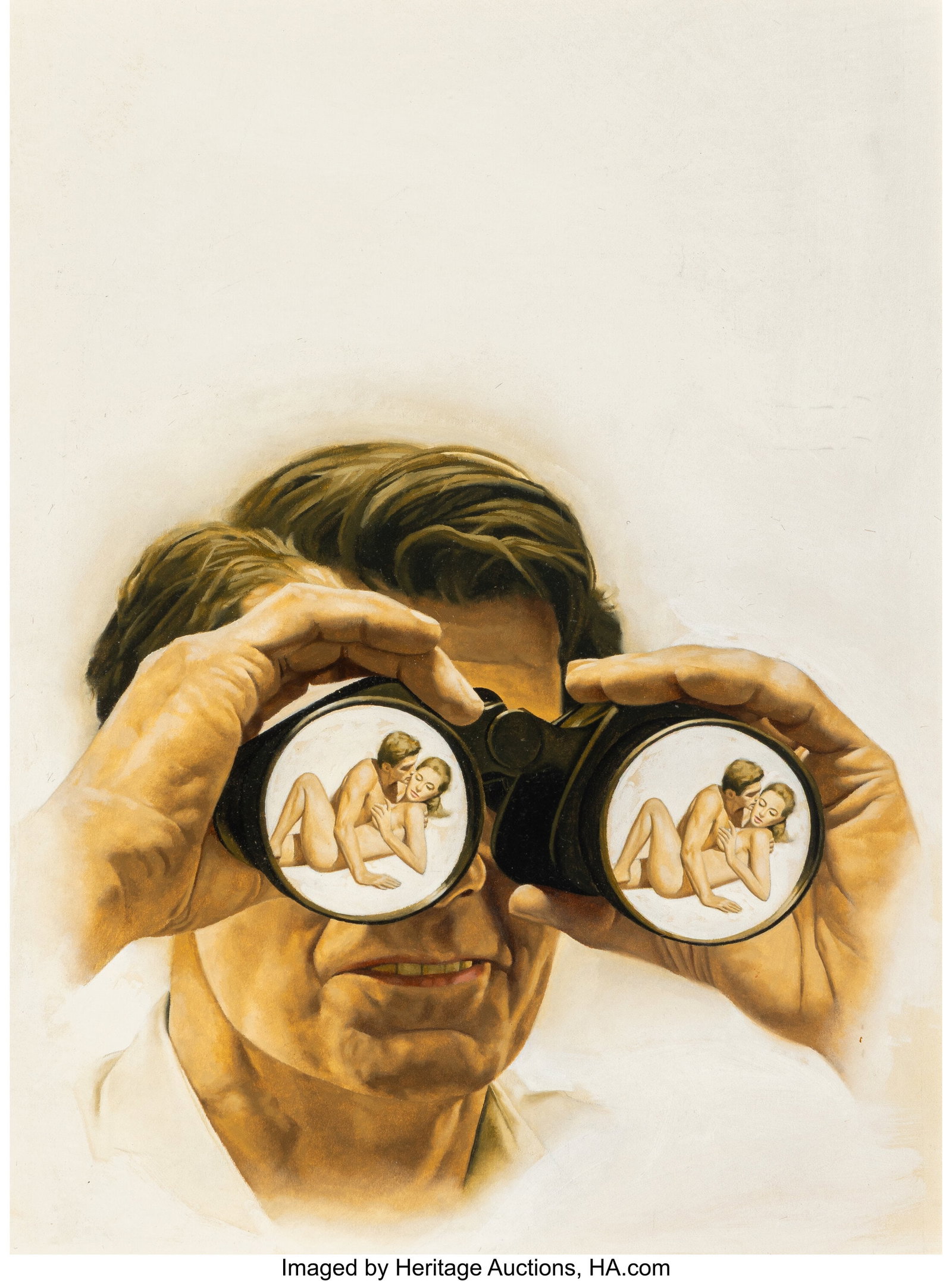 Stanley Borack (American, 1927-1993) The Nude Wh: Stanley Borack (American, 1927-1993) The Nude Who Did paperback cover, 1966 Watercolor, gouache, and tempera on board 15-1/2 x 11-1/2 inches (39.4
