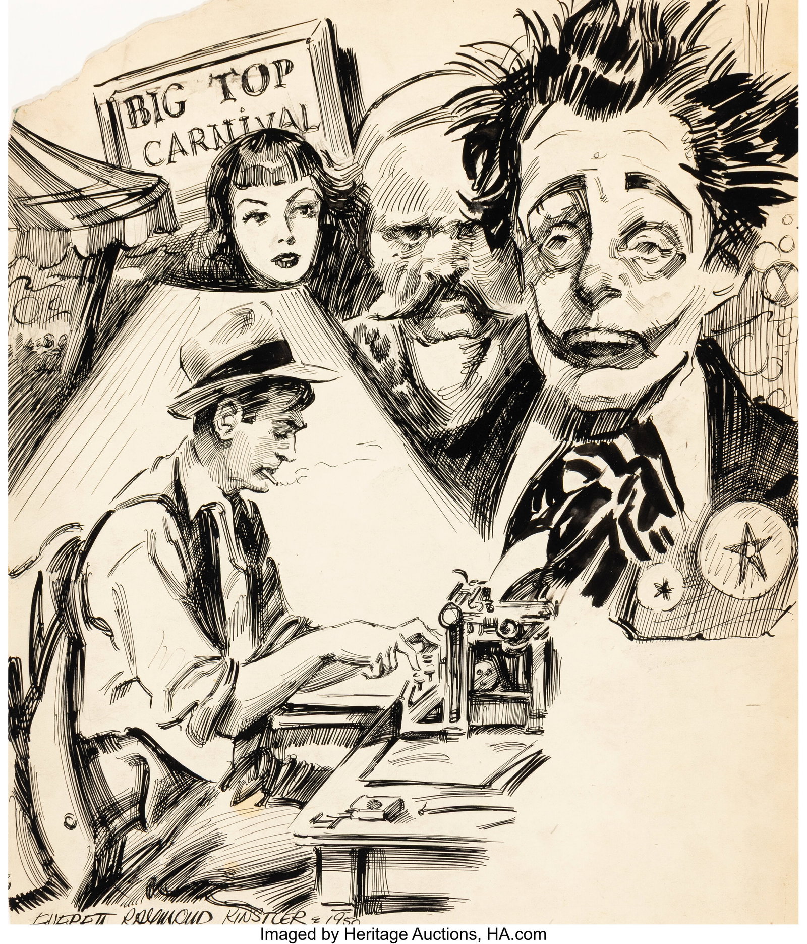Everett Raymond Kinstler (American, 1926-2019) M (1 of 2)