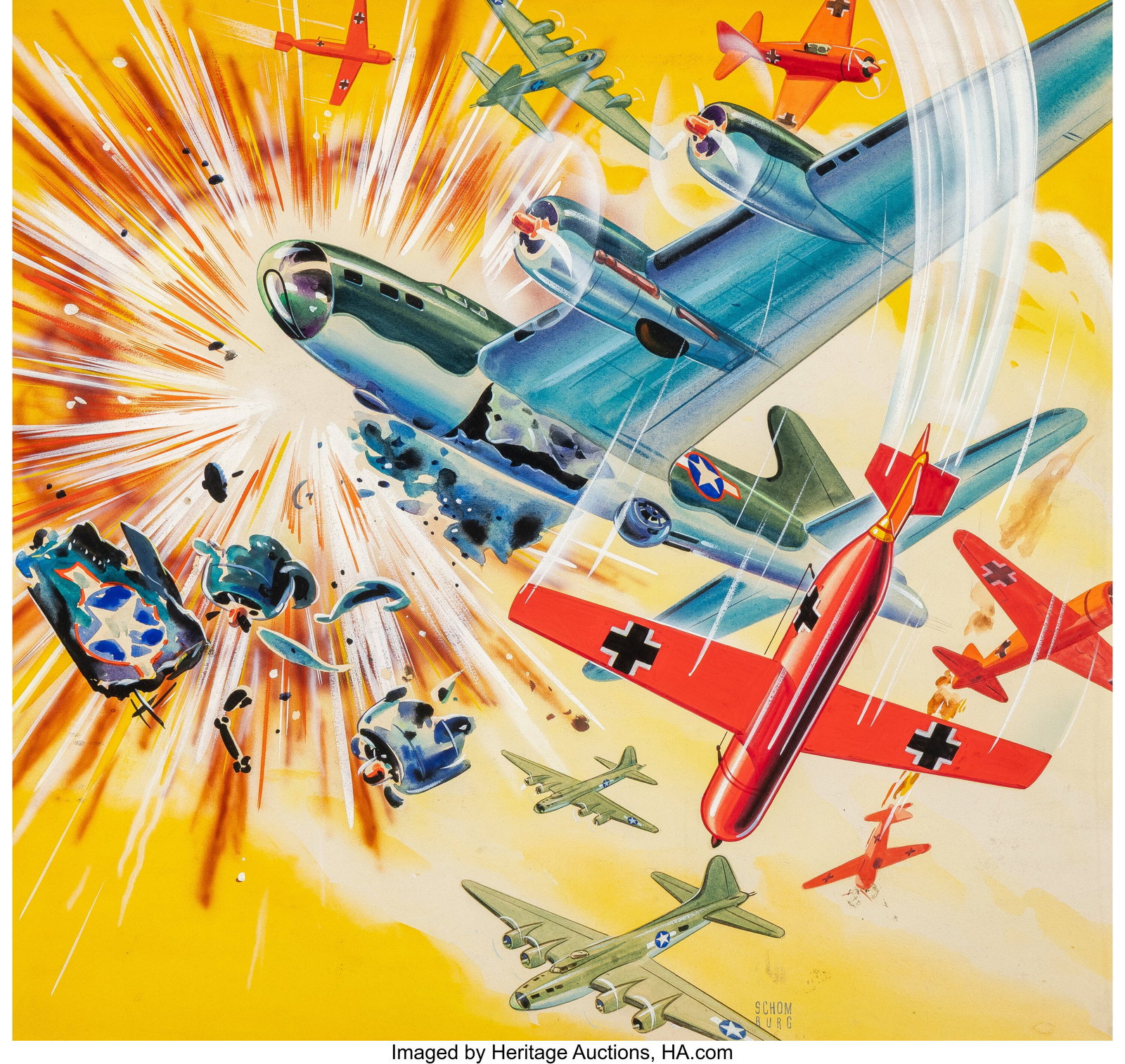 Alex Schomburg (American, 1905-1998) Wings of th (1 of 3)