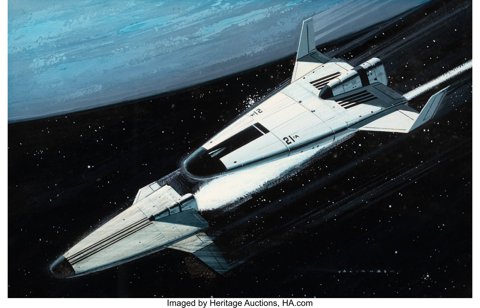 Ed Valigursky (American, 1926-2009) Rocket Gouac: Ed Valigursky (American, 1926-2009) Rocket Gouache on board 10-3/4 x 15-1/2 inches (27.3 x 39.4 cm) Signed lower right: Valigursky HID03101062020 