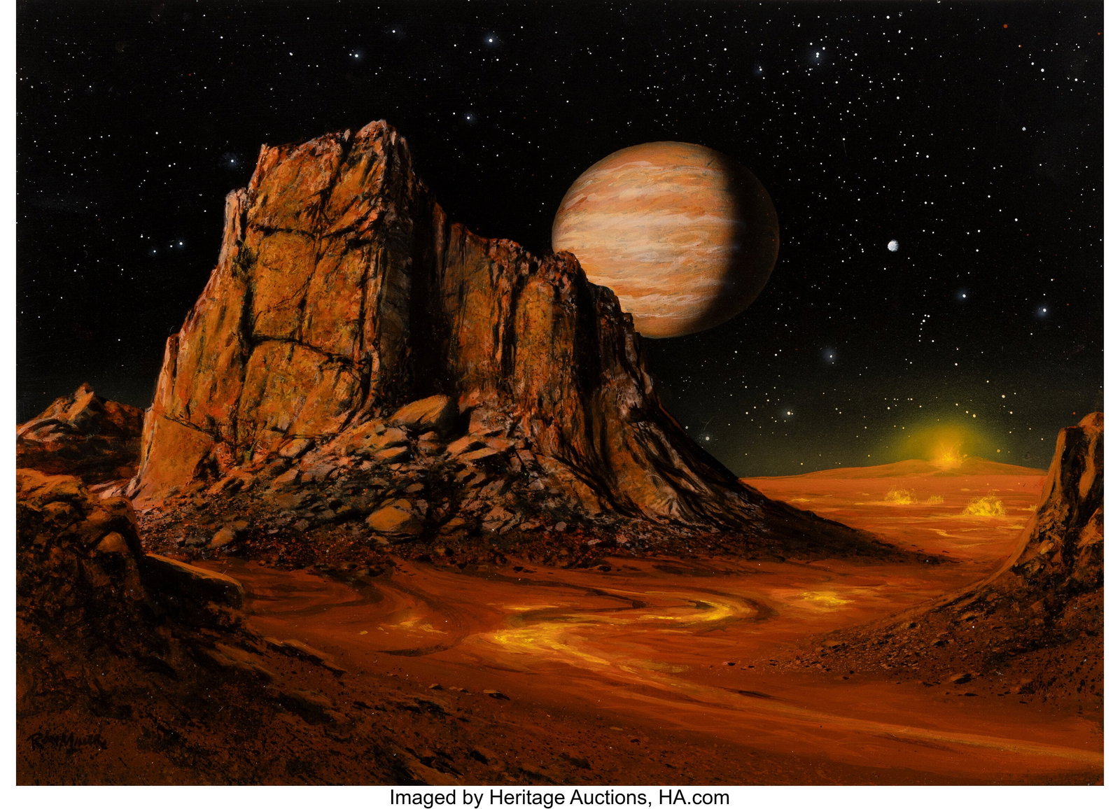 18102 Ron Miller (b. 1947) Volcanic Plug On Io (1 of 3)