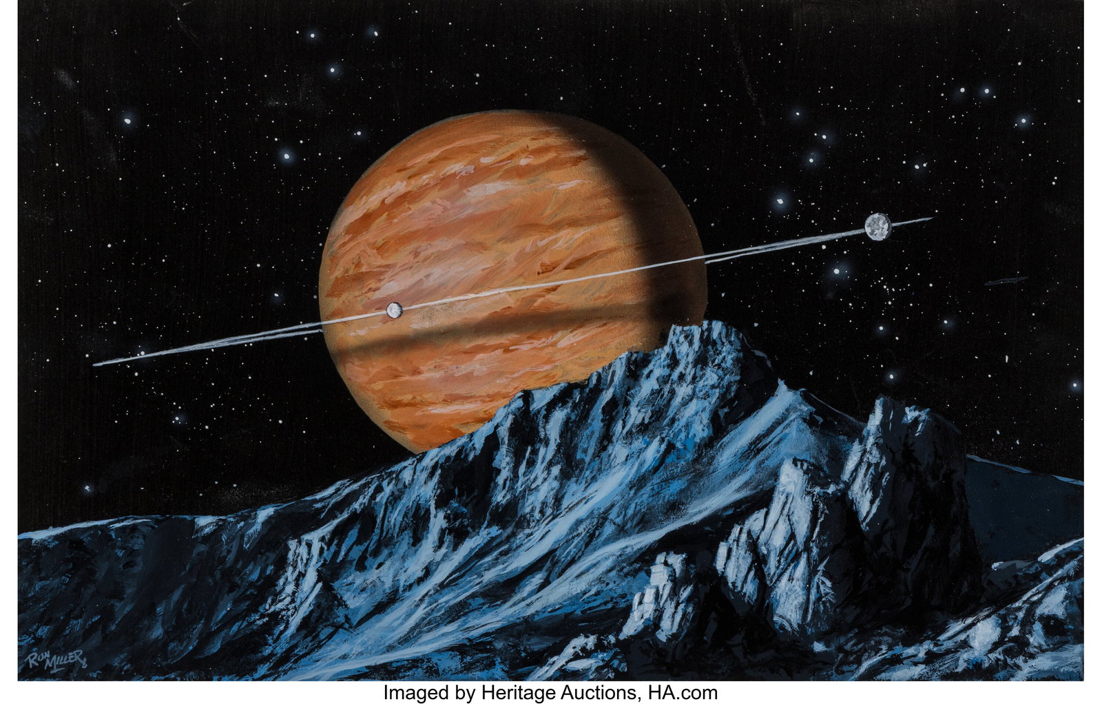 Ron Miller (b. 1947) Saturn-like Exoplanet, 2024 (1 of 3)