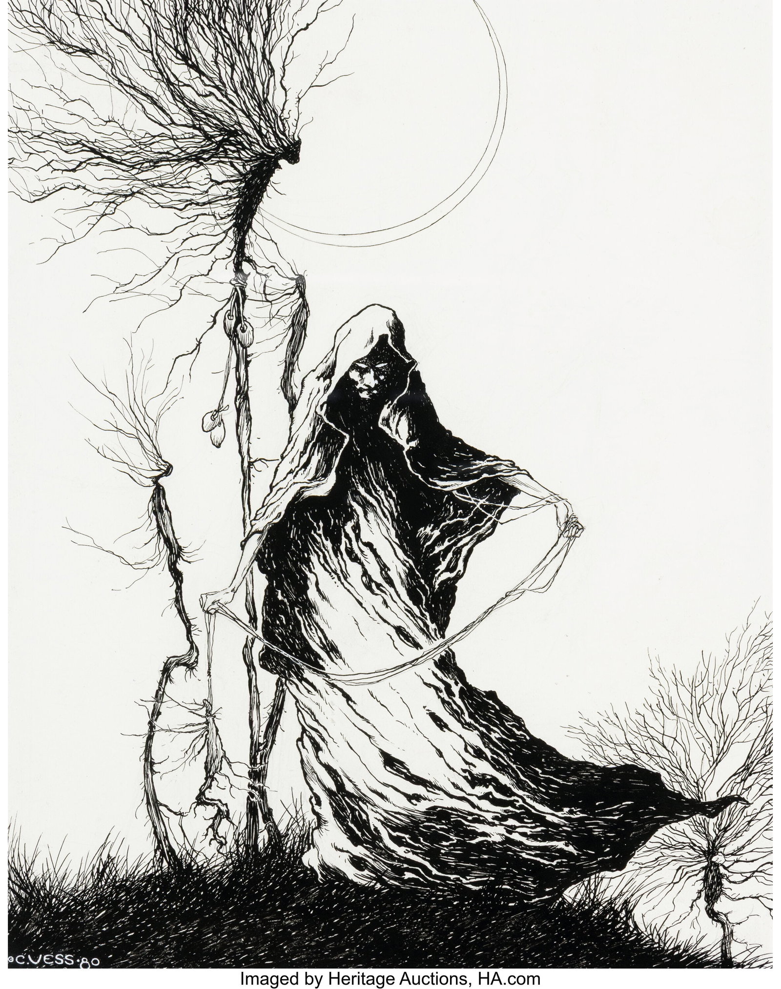 Charles Vess (American, b. 1951) The Roots of Fe (1 of 2)