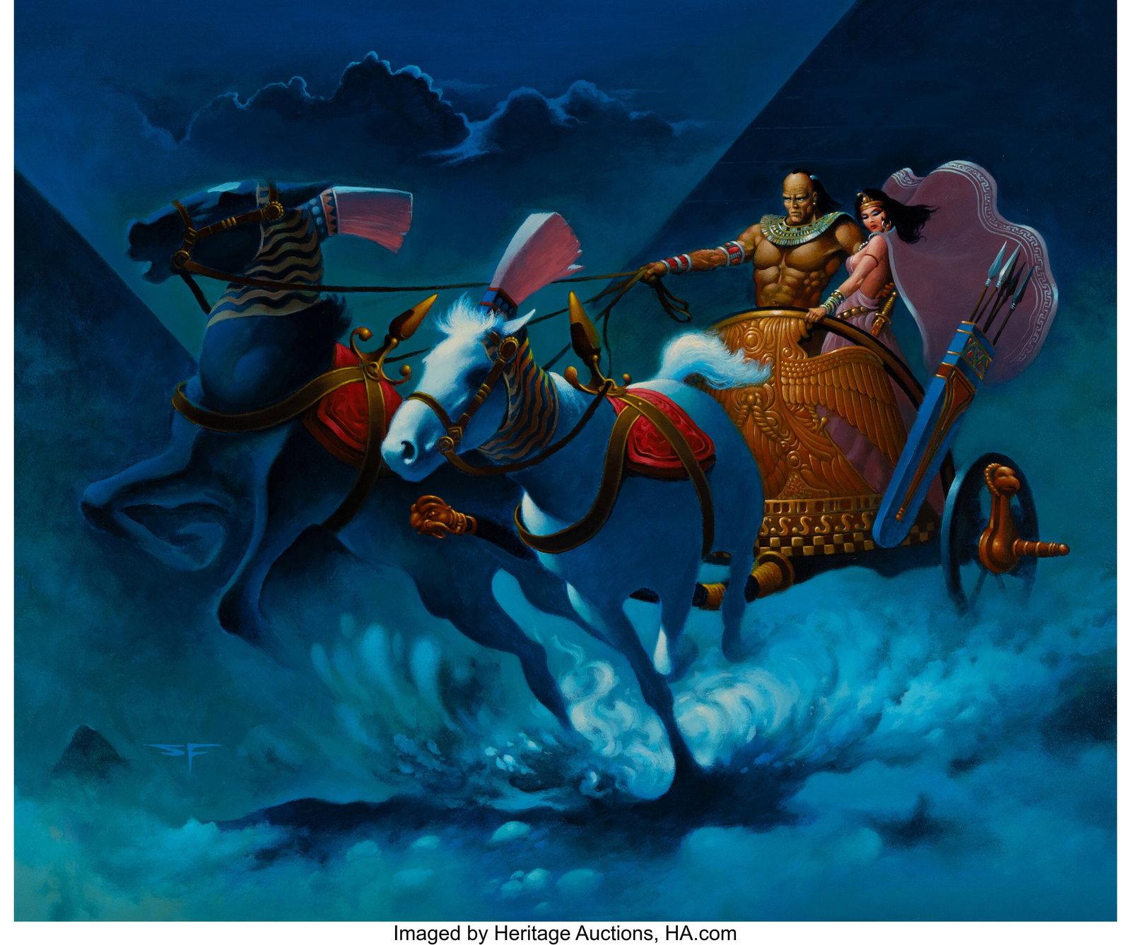 Stephen Fabian (American, 1930-2025) Chariot, 19 (1 of 2)