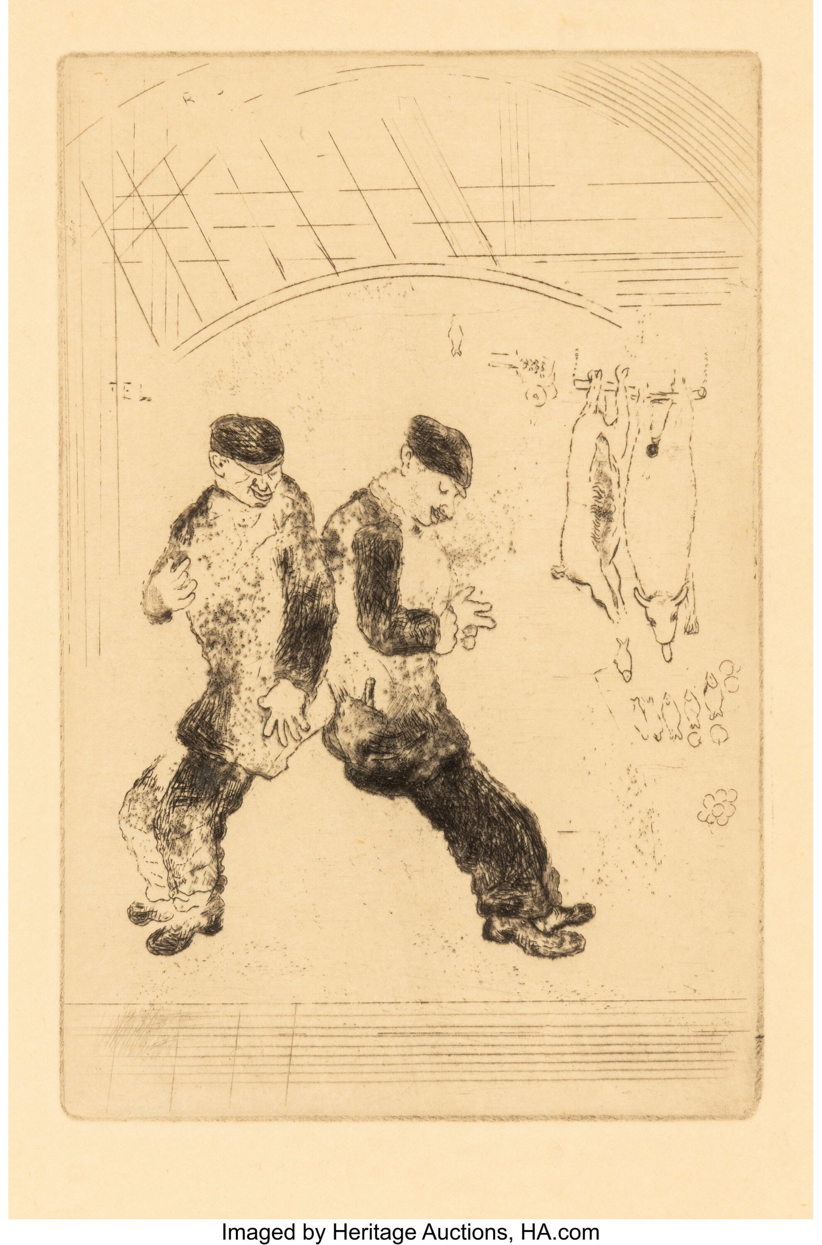 Marc Chagall (French/Russian, 1887-1985) La Gour (1 of 3)
