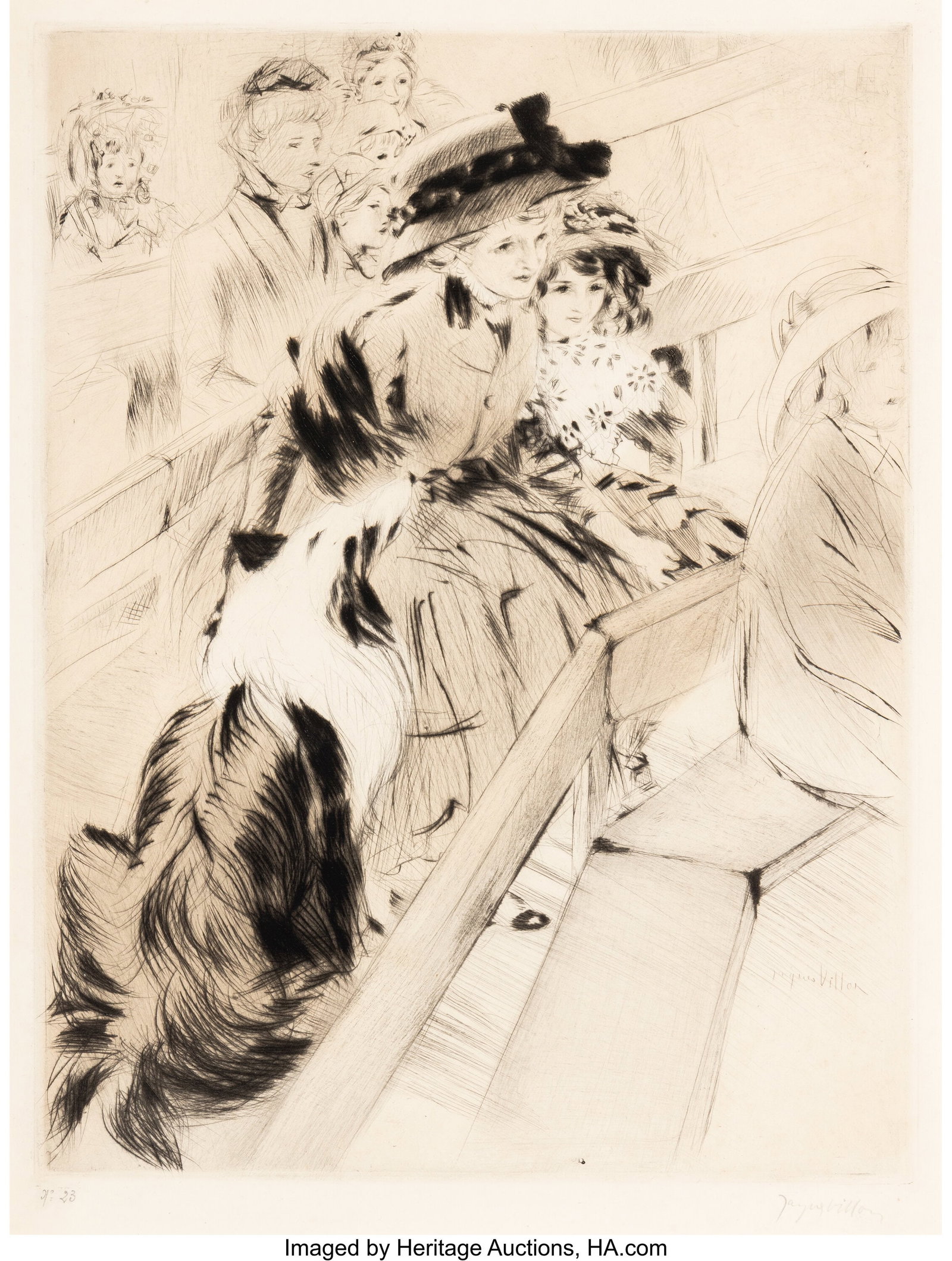 Jacques Villon (French, 1875-1963) Devant un Gui (1 of 3)