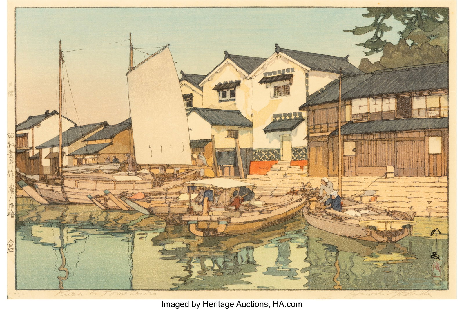 Yoshida Hiroshi (Japanese, 1876-1950) Two Works, (1 of 4)
