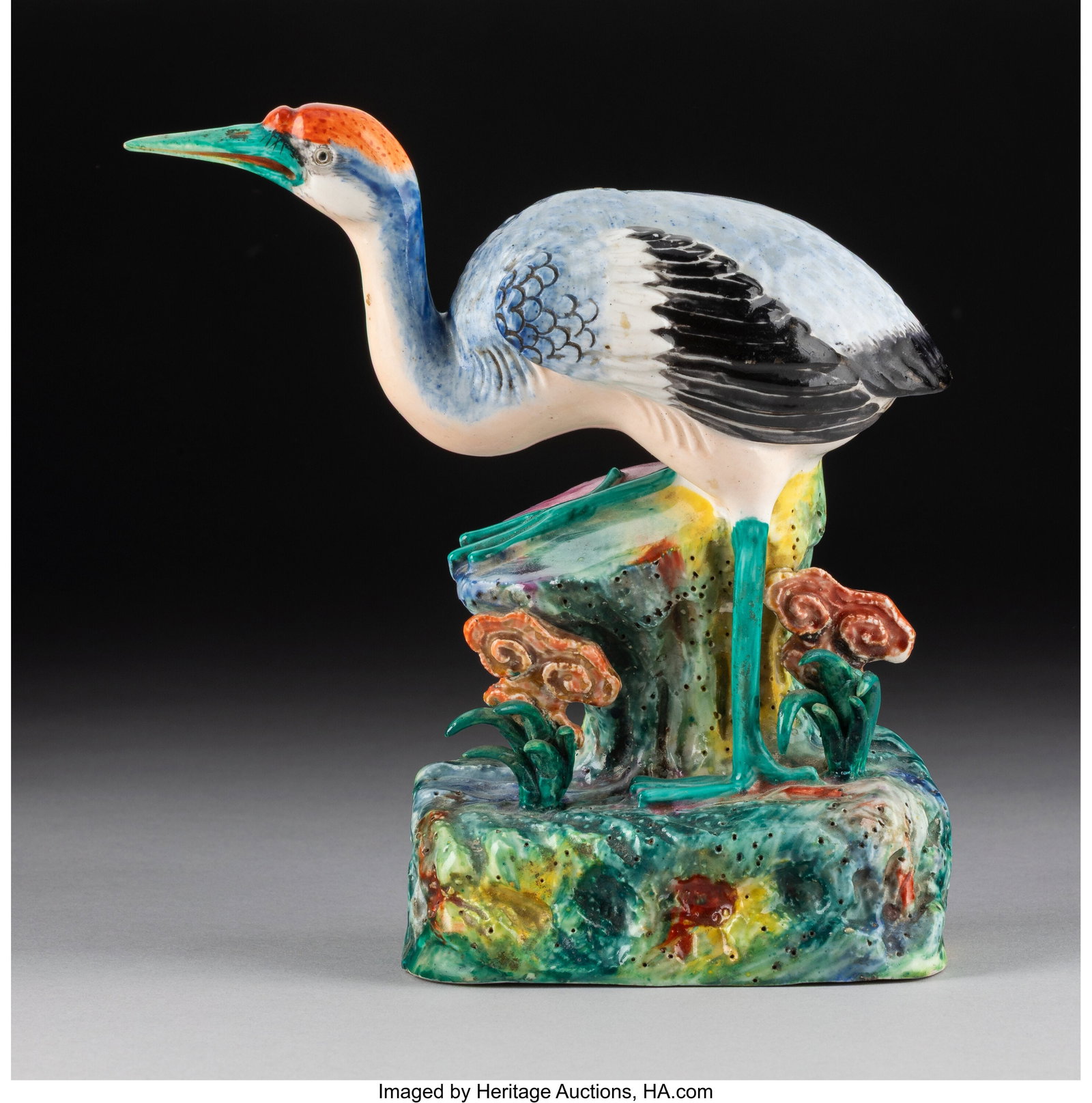 A Chinese Export Famille Rose Figure of Crane, R (1 of 4)