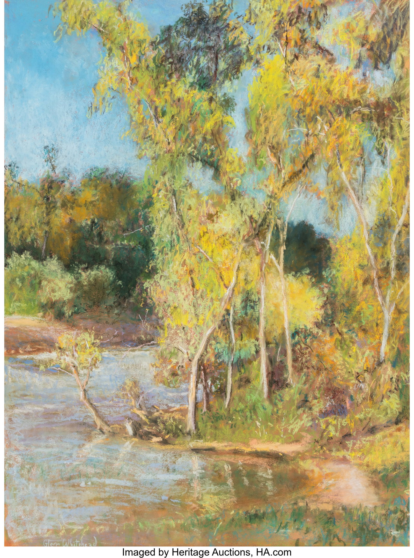 Glenn Whitehead (American, b. 1940) Willows on a (1 of 3)