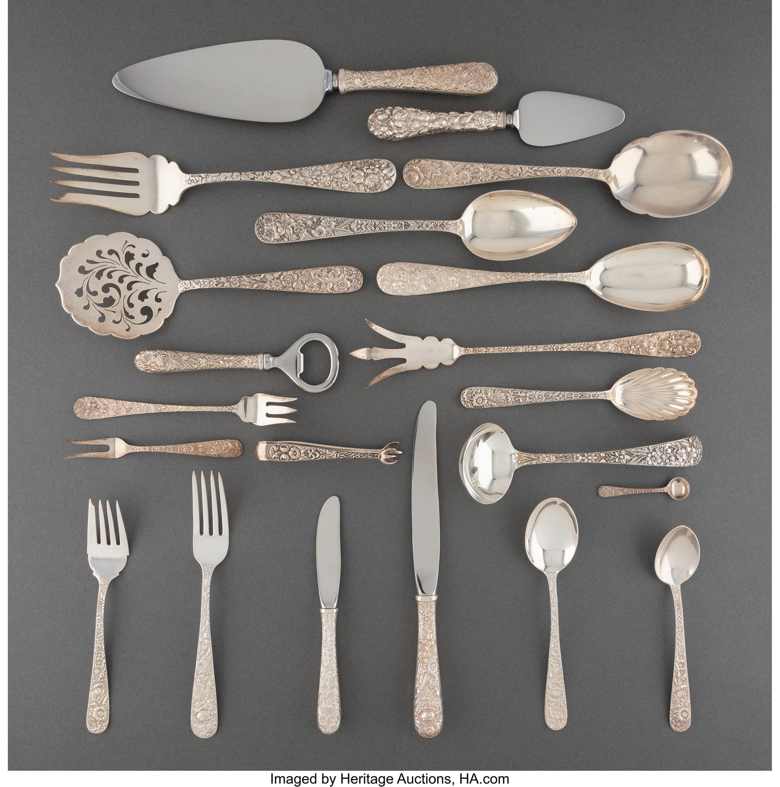 An Eighty-Nine Piece S. Kirk & Son Repoussé Pat (1 of 3)