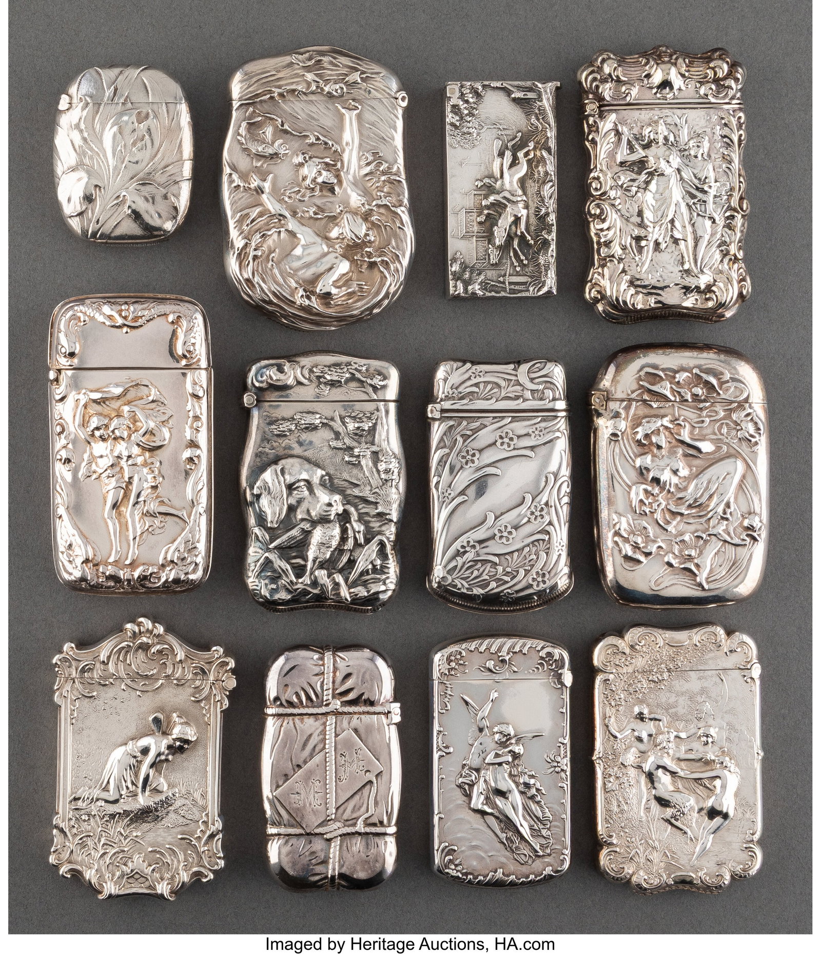 A Collection of Twelve Continental Silver, Silve (1 of 3)