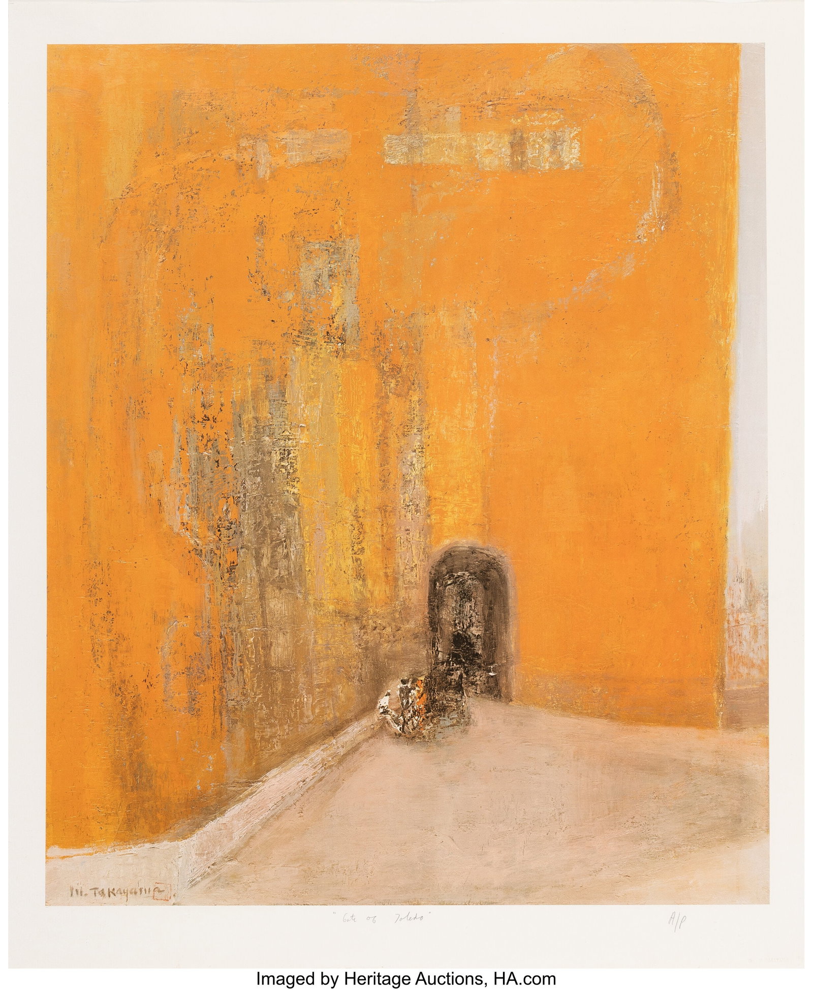 Michio Takayama (Japanese, 1903-1994) Gate of To (1 of 3)