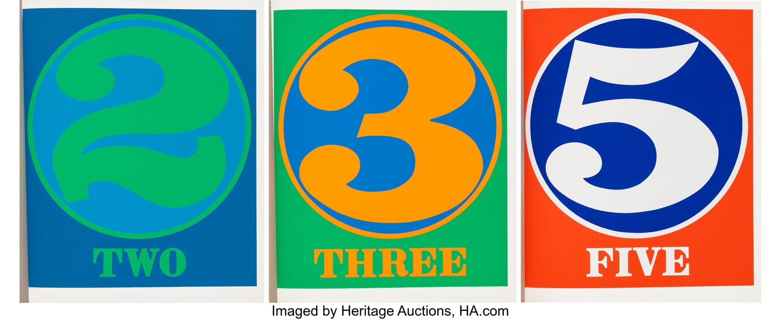 Robert Indiana (American, 1928-2018) Numbers (sm (1 of 6)