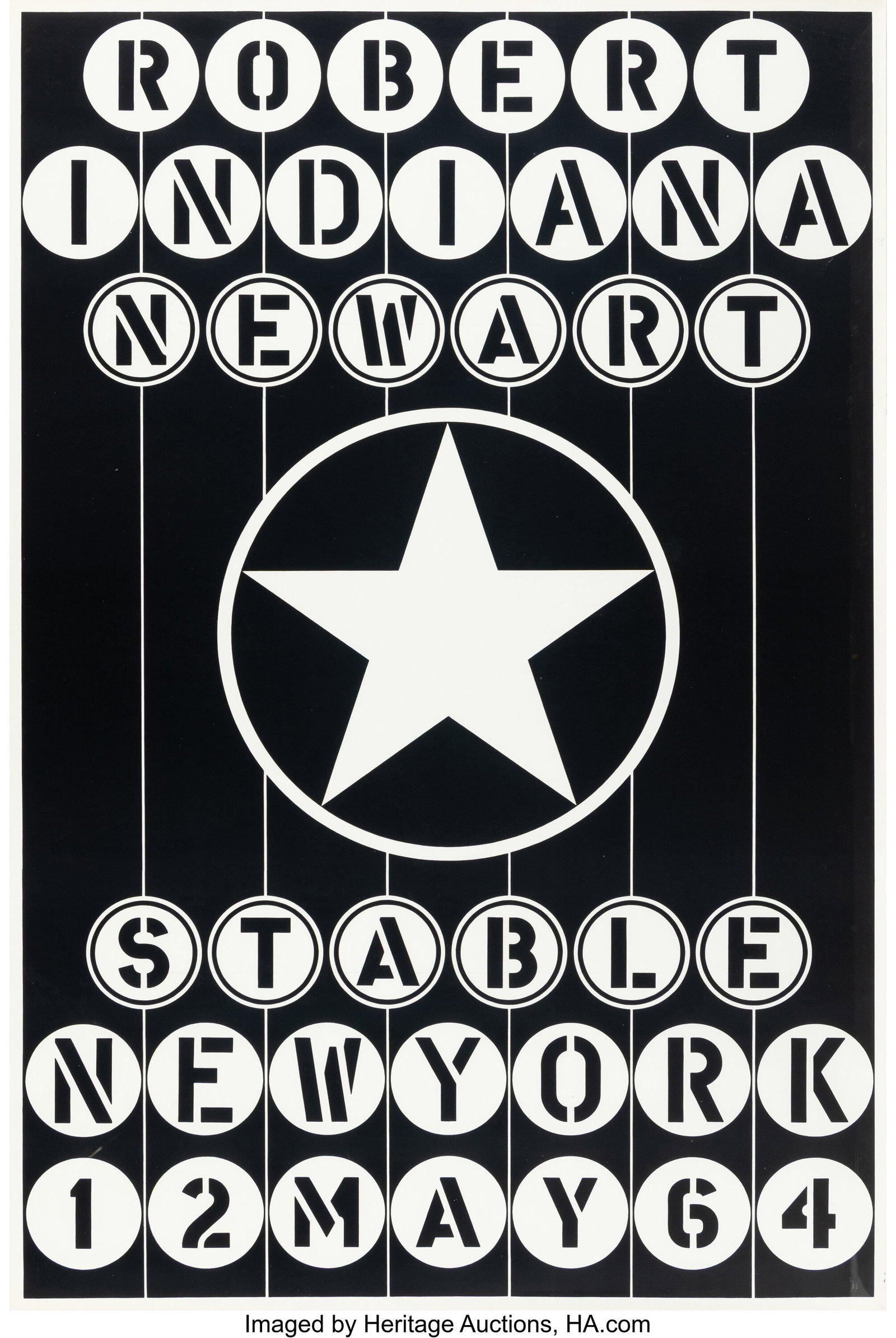 Robert Indiana (American, 1928-2018) Stable II, : Robert Indiana (American, 1928-2018) Stable II, 1964 Screenprint on wove paper (sheet) 46 x 30 inches (116.8 x 76.2 cm) HID03101062020 ©