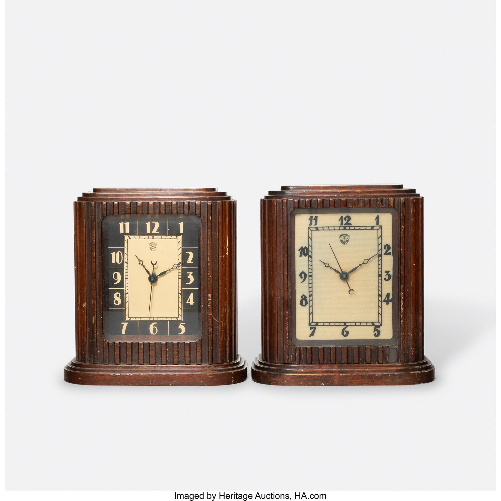 Herman Miller Clock Company Two Table Clocks, Mo (1 of 4)