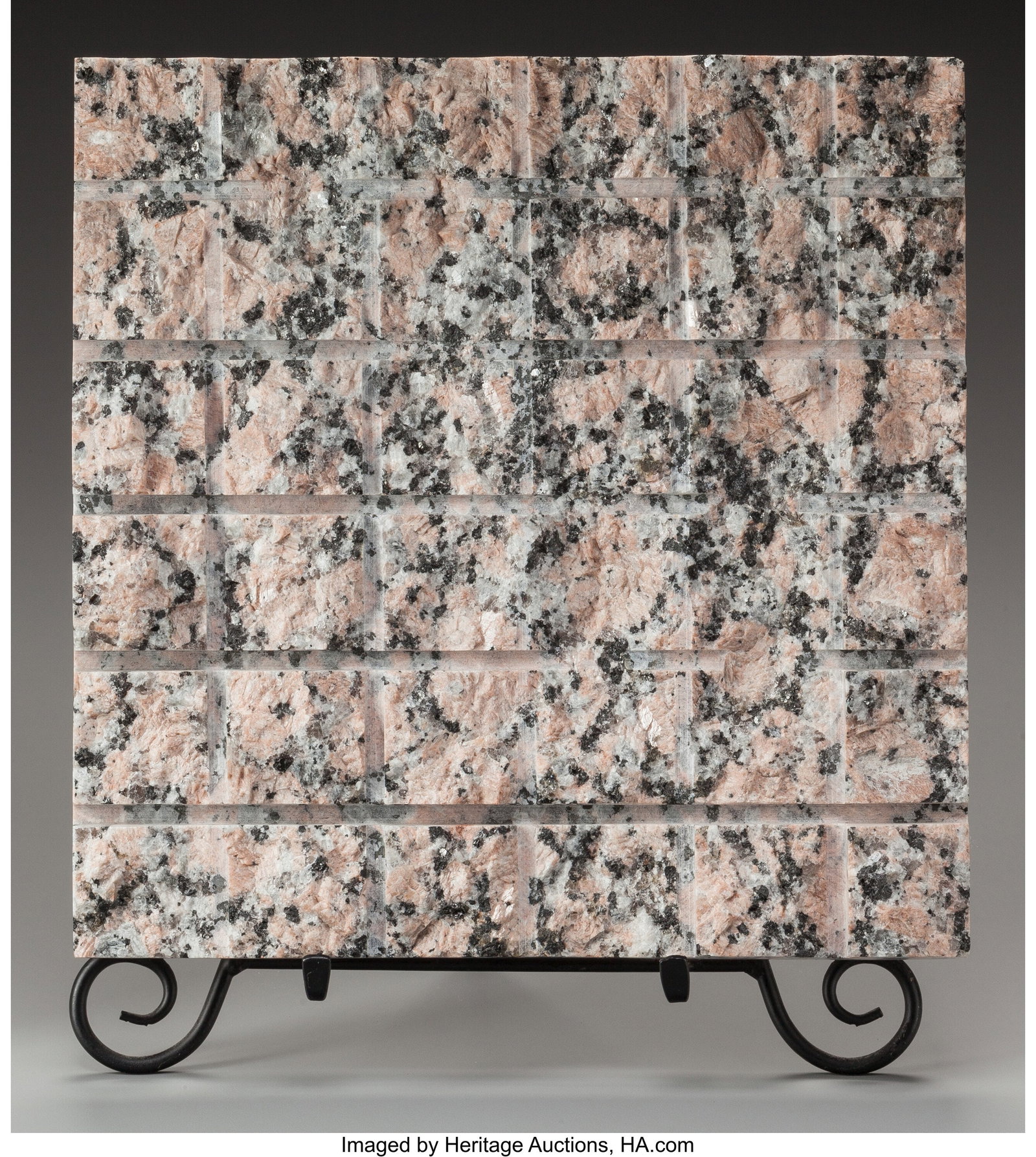 JESÚS BAUTISTA MOROLES (American, b. 1950) Gran: JESÚS BAUTISTA MOROLES (American, b. 1950) Granite Square Granite 11-5/8 x 11-5/8 x 1-1/2 inches (29.5 x 29.5 x 3.8 cm)