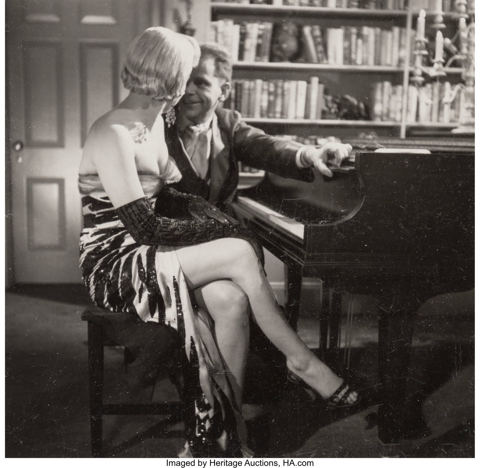 Sam Shaw (American, 1912-1999) Chop Sticks (Mari: Sam Shaw (American, 1912-1999) Chop Sticks (Marilyn Monroe With Tom Ewell From The Making Of "The Seven Year Itch"), 1954 Gelatin sliver print, printed later 4 x 