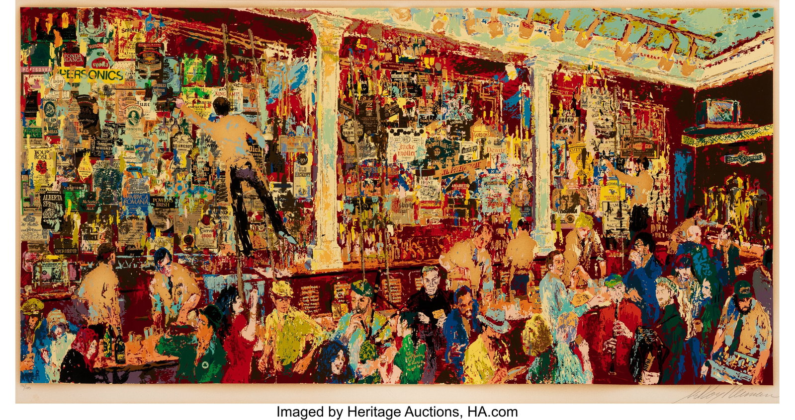 LeRoy Neiman (1921-2012) F.X. McRory's Whiskey B (1 of 2)