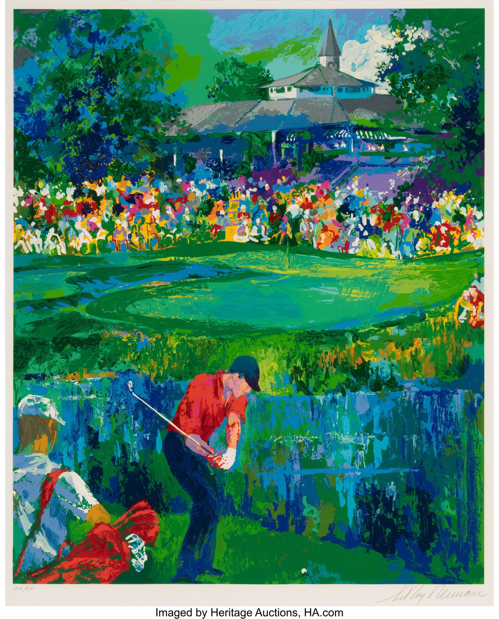 LeRoy Neiman (1921-2012) Valhalla, PGA, 2000 Scr: LeRoy Neiman (1921-2012) Valhalla, PGA, 2000 Screenprint in colors on wove paper 36-1/2 x 29-1/2 inches (92.7 x 74.9 cm) (sight) Ed&peri