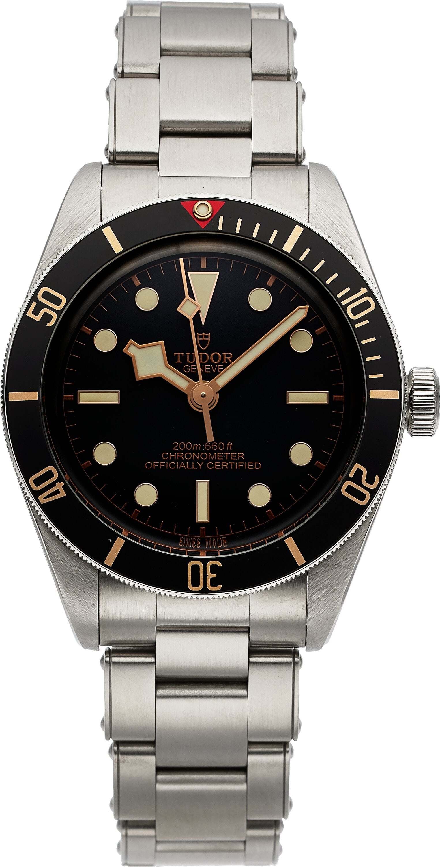 Tudor Black Bay, Fifty-Eight, 39 mm, Stainless S: Tudor Black Bay, Fifty-Eight, 39 mm, Stainless Steel, Full Set, Ref. 79030N Case: 39 mm, stainless steel, three body, screw-down case back 