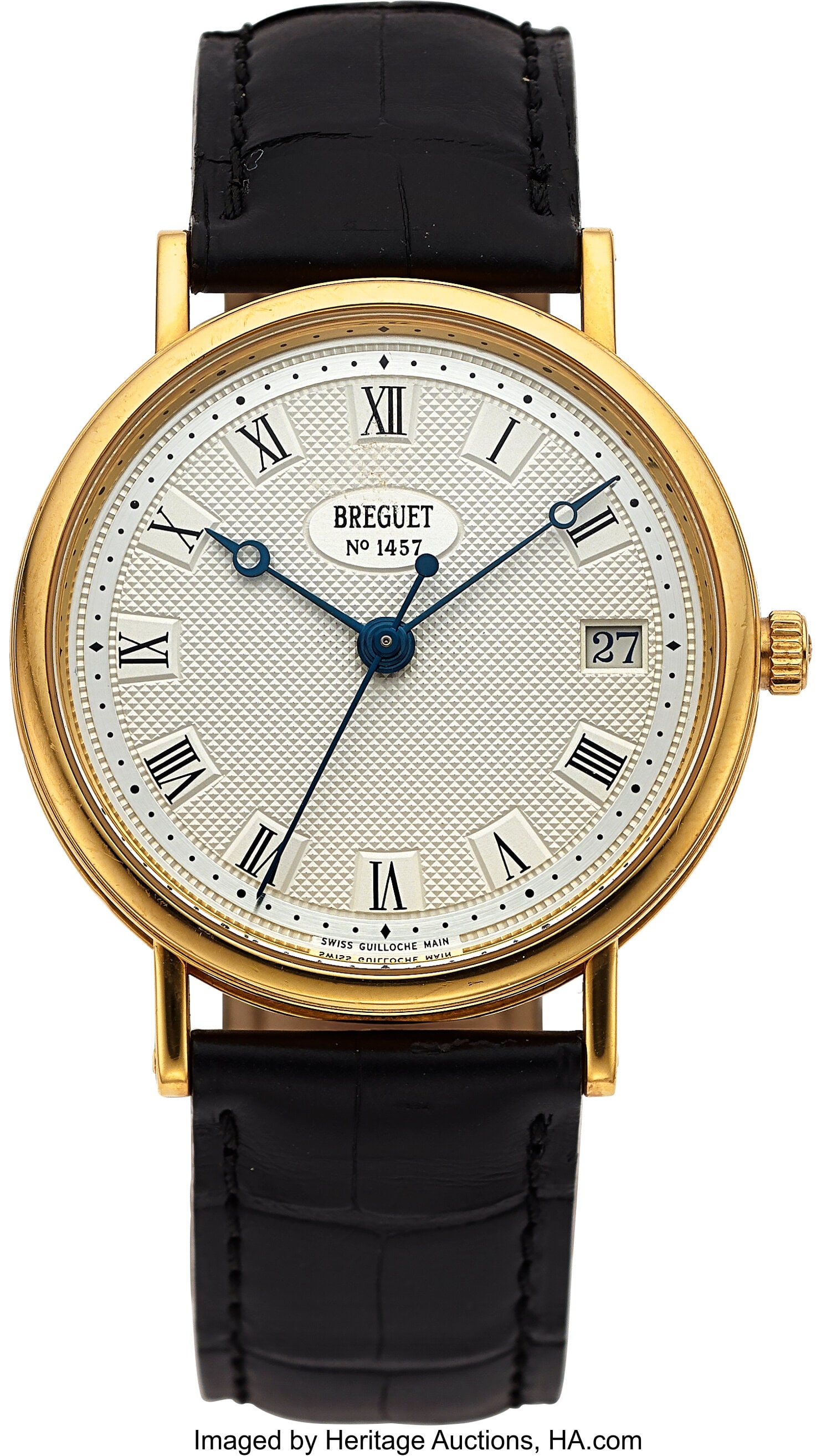 Breguet Classique, 34 mm, 18k Yellow Gold, Ref. : Breguet Classique, 34 mm, 18k Yellow Gold, Ref. 5910 Case: 34 mm, 18k yellow gold, three body, snap-on case back, coin edge case edge, fixe