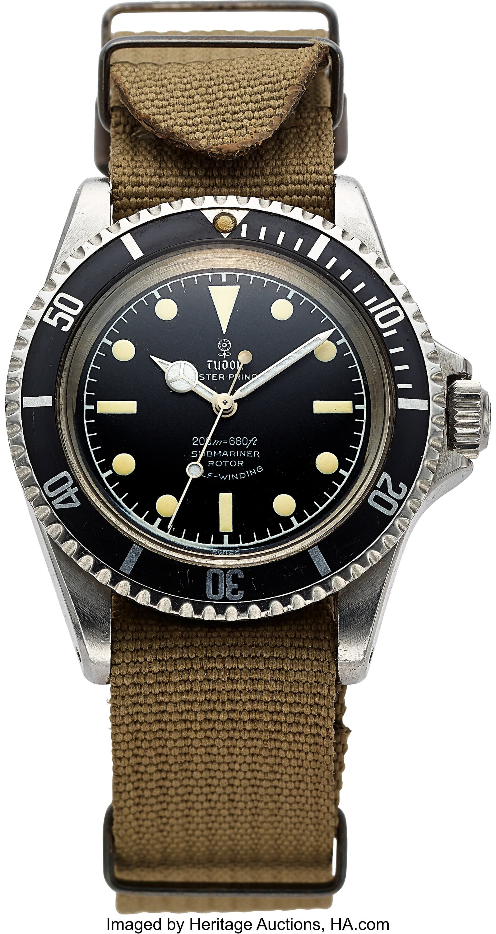 Tudor, Ref. 7928 Oyster Prince Submariner, circa: Tudor, Ref. 7928 Oyster Prince Submariner, circa 1966 Case: 40 mm, stainless steel, three body, screw back, bi-directional bezel, inner case back