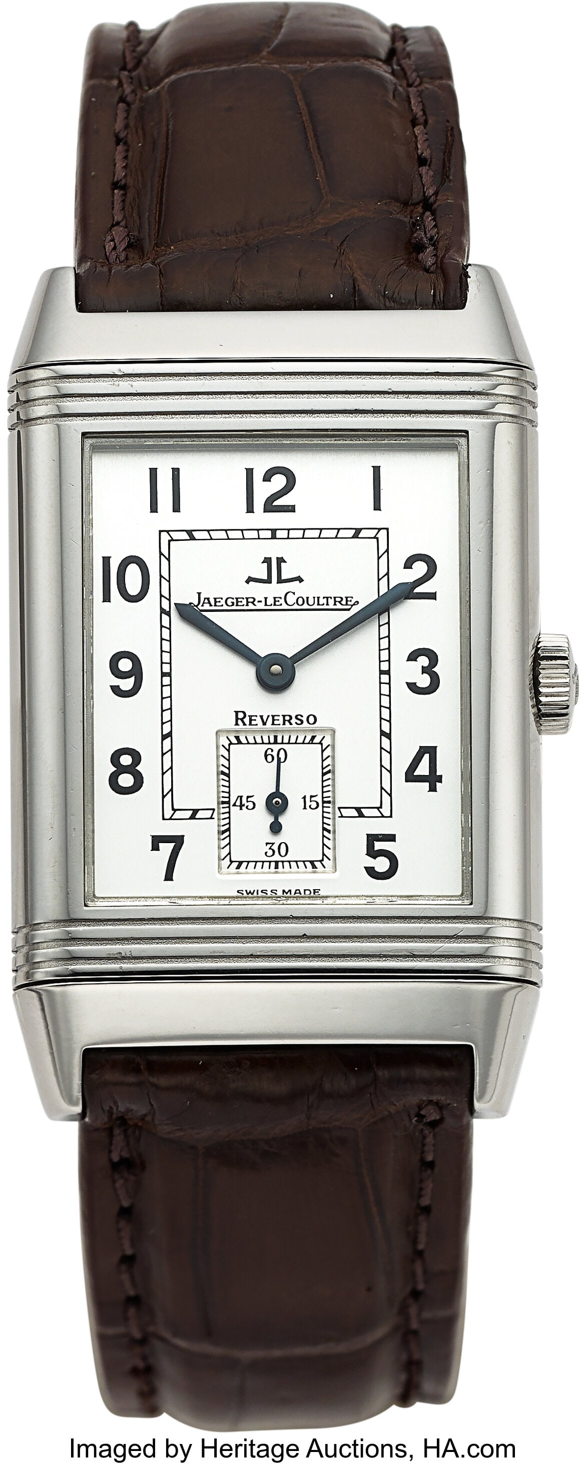 Jaeger LeCoultre Reverso Grande Taille, Stainles: Jaeger LeCoultre Reverso Grande Taille, Stainless Steel, Ref. 270.8.62 Case: 26 mm x 36 mm, stainless steel, Reverso case, No. 2101093 D