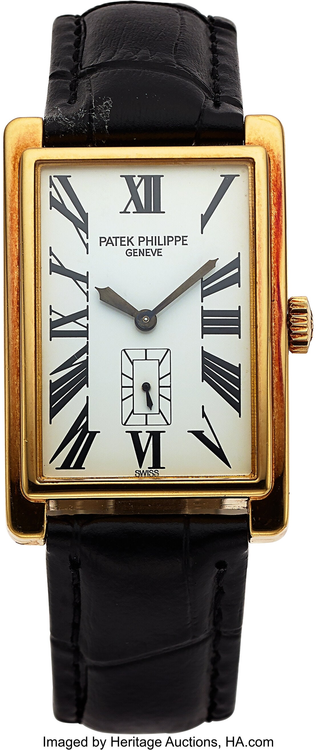 Patek Philippe Gondolo, 18k Rose Gold, Ref. 5009: Patek Philippe Gondolo, 18k Rose Gold, Ref. 5009 Case: 25 mm x 32 mm, 18k rose gold, three body, four screw case back, No. 2979691 Dial: w