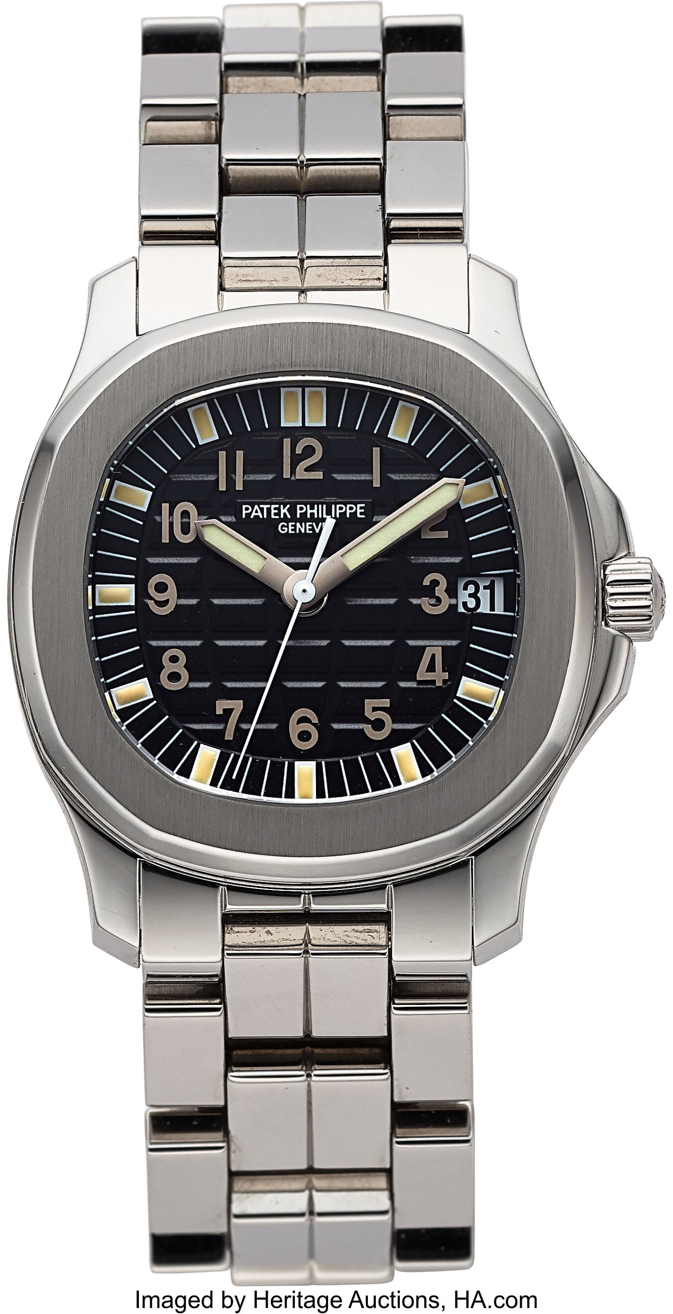 Patek Philippe Ref. 5066/1A-001 Aquanaut With Br: Patek Philippe Ref. 5066/1A-001 Aquanaut With Bracelet, Full Set Case: 36 mm, stainless steel, three body, polished and brushed, screw down transparent c