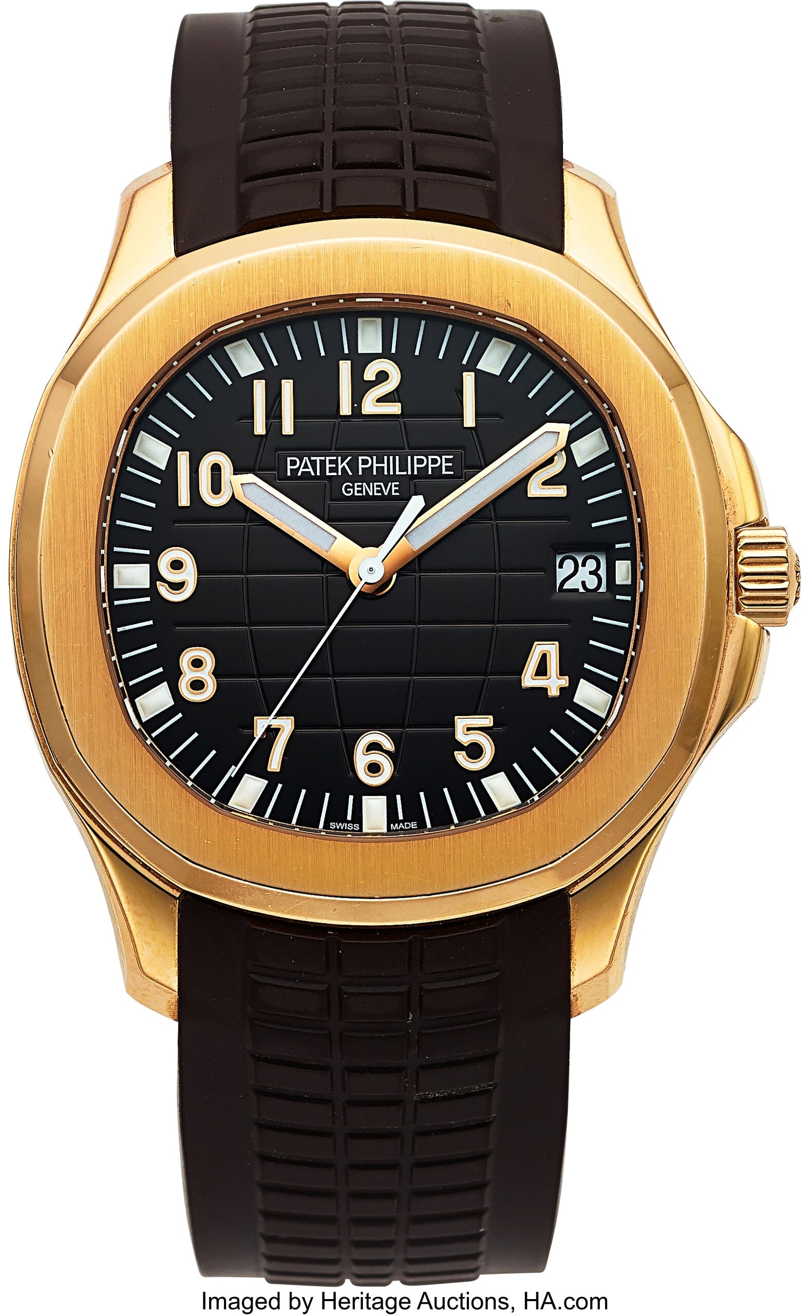 Patek Philippe Very Fine Aquanaut Rose Gold, Ref: Patek Philippe Very Fine Aquanaut Rose Gold, Ref. 5167R-001 Case: 40 mm, 18k rose gold, three body, screw down exhibition case back, polished and brushed&com