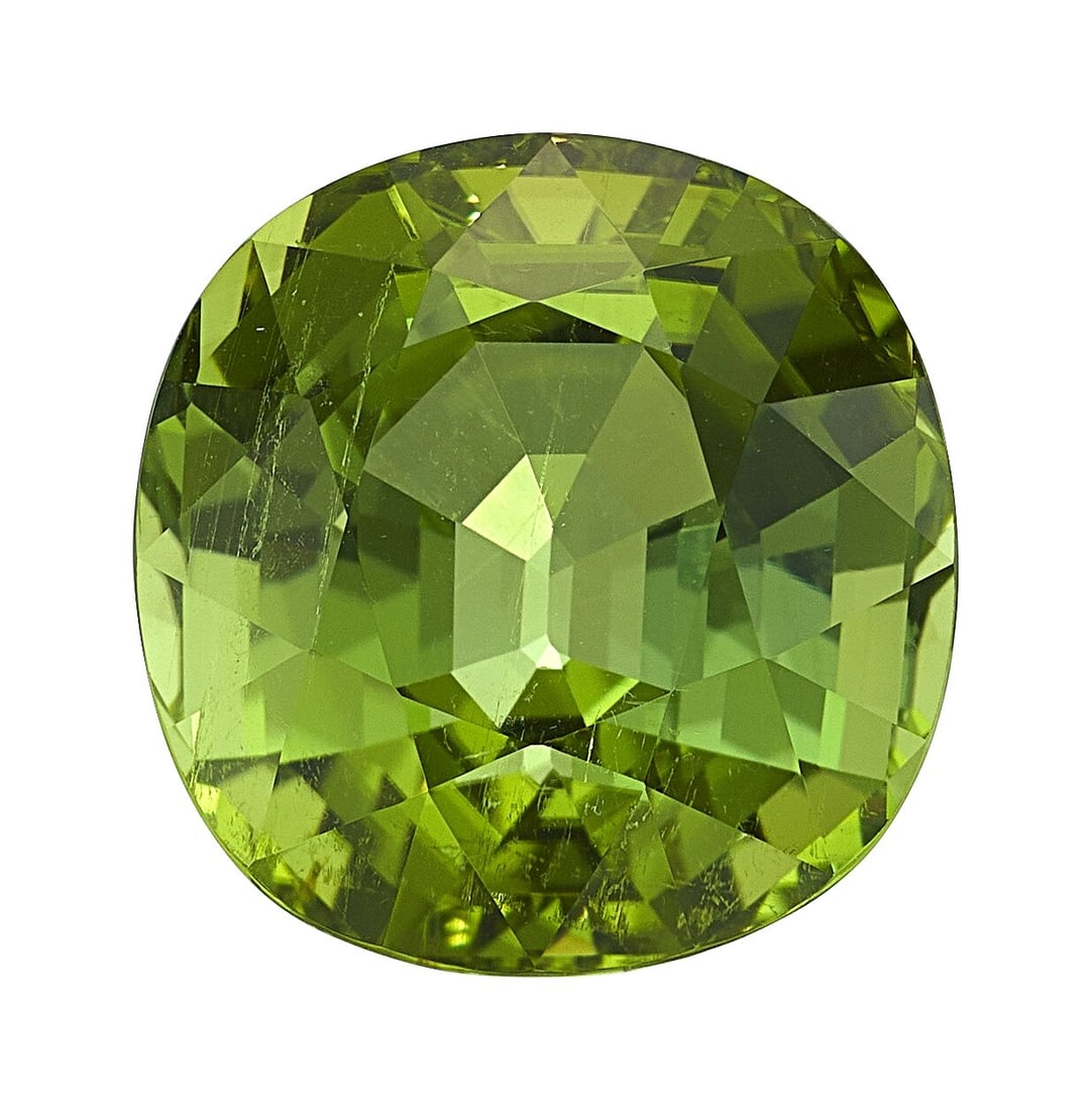 35.76 ct Tourmaline Shape: Cushion Measurements: 35.76 ct Tourmaline Shape: Cushion Measurements: 19.89 x 19.00 x 14.24 mm GIA Report # 2547168914, dated December 16, 2025, stating